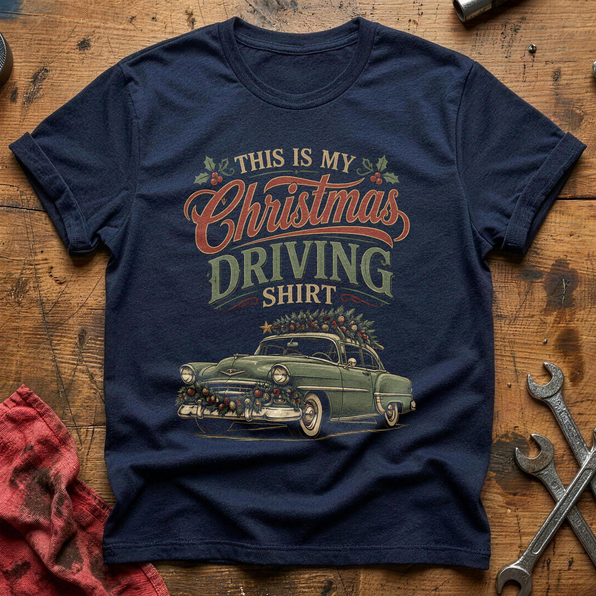 This Is My Christmas Driving Shirt 67 T-Shirt - Navy