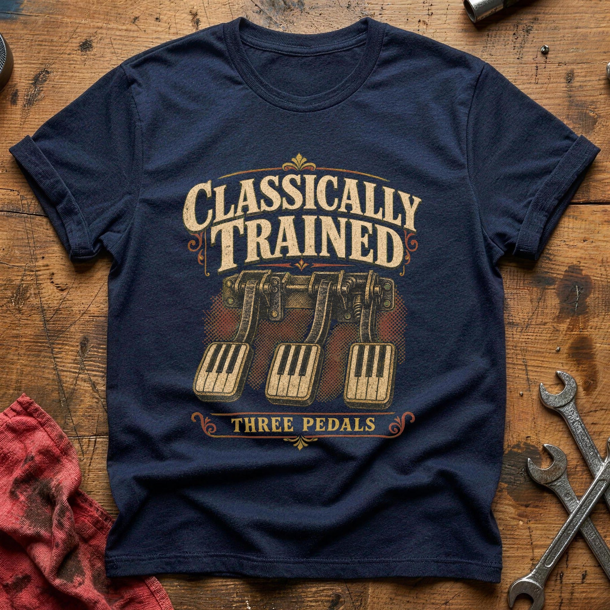 Three Pedal Royalty T-Shirt - Navy