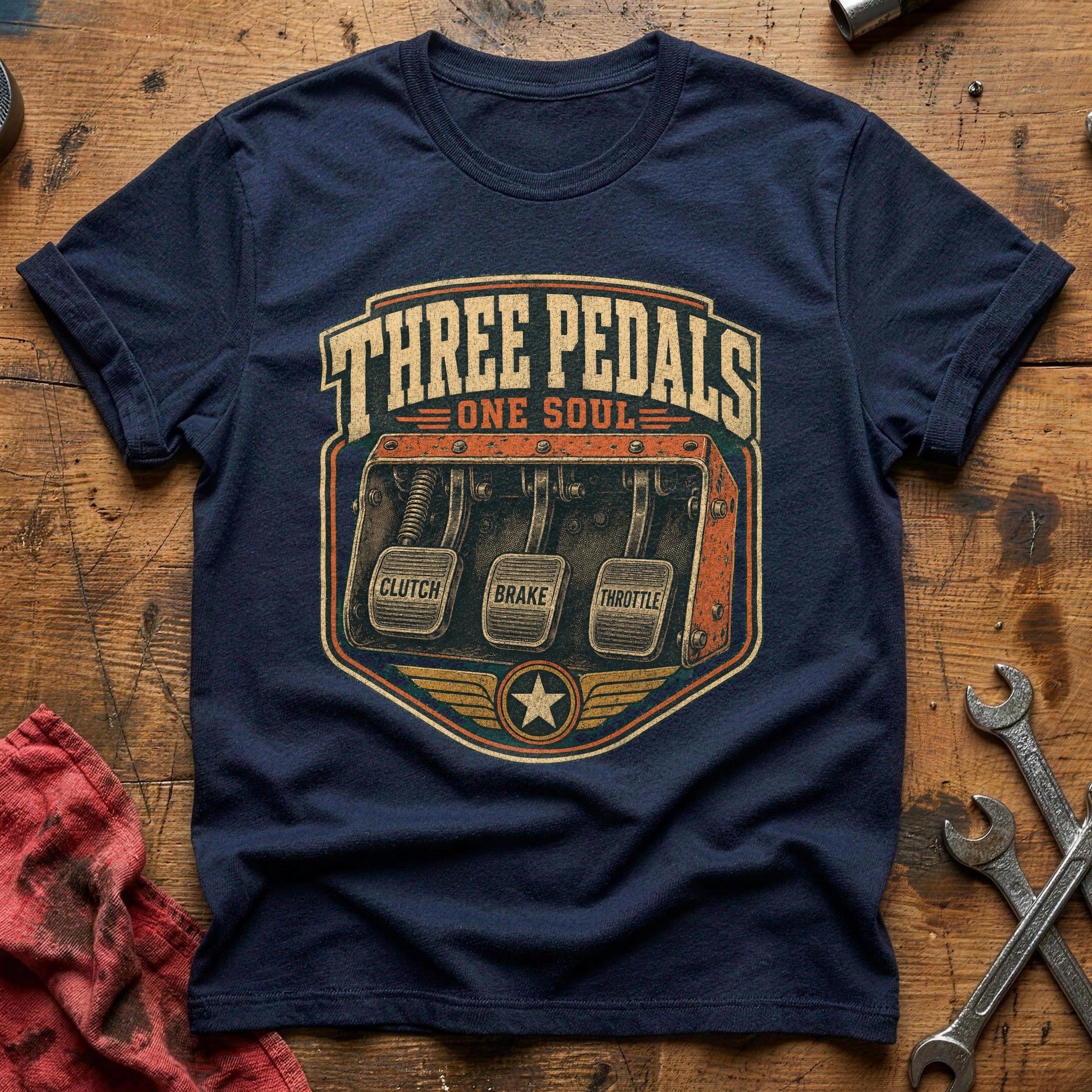 Three Pedal Salute - Navy