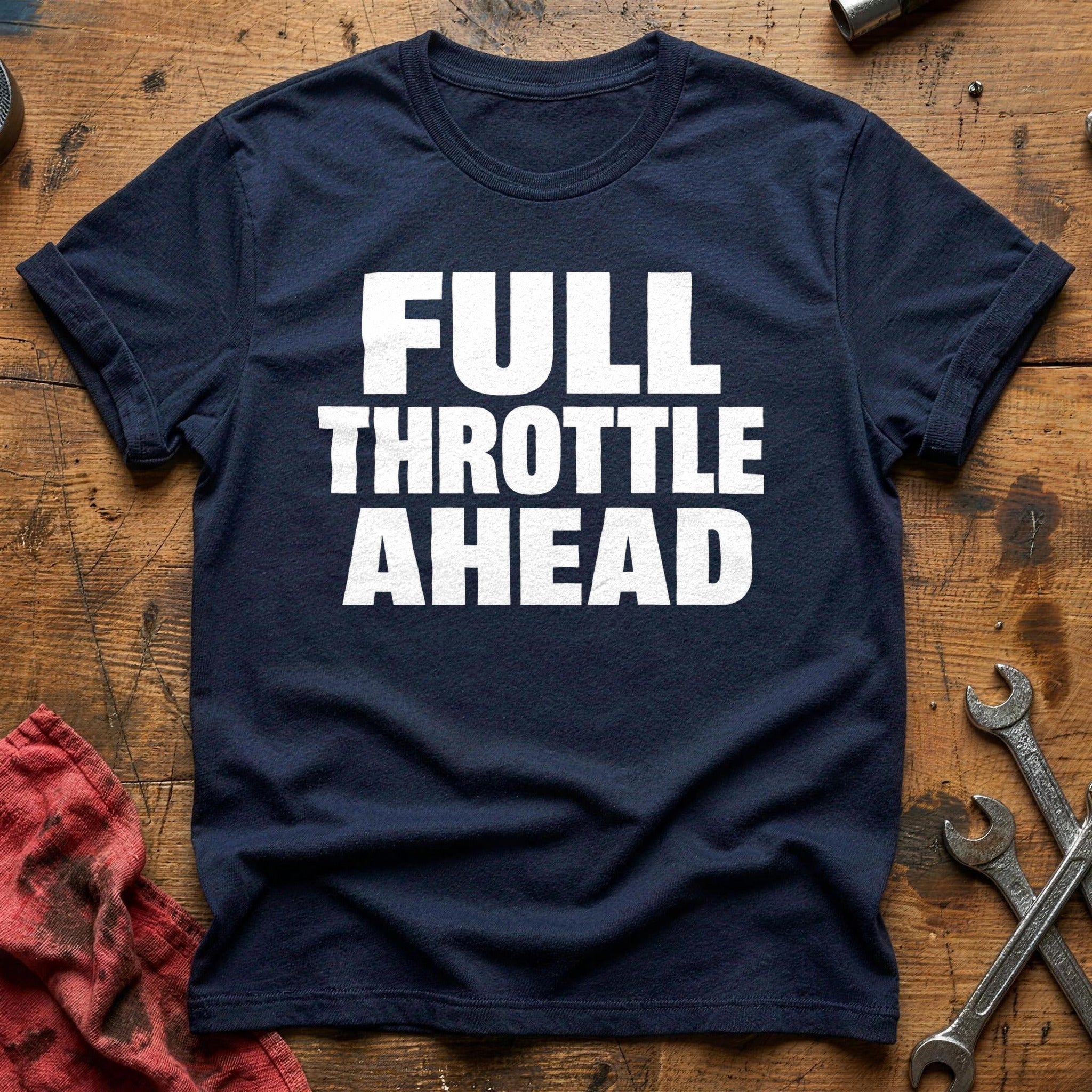Throttle Wide Open T-Shirt - Navy