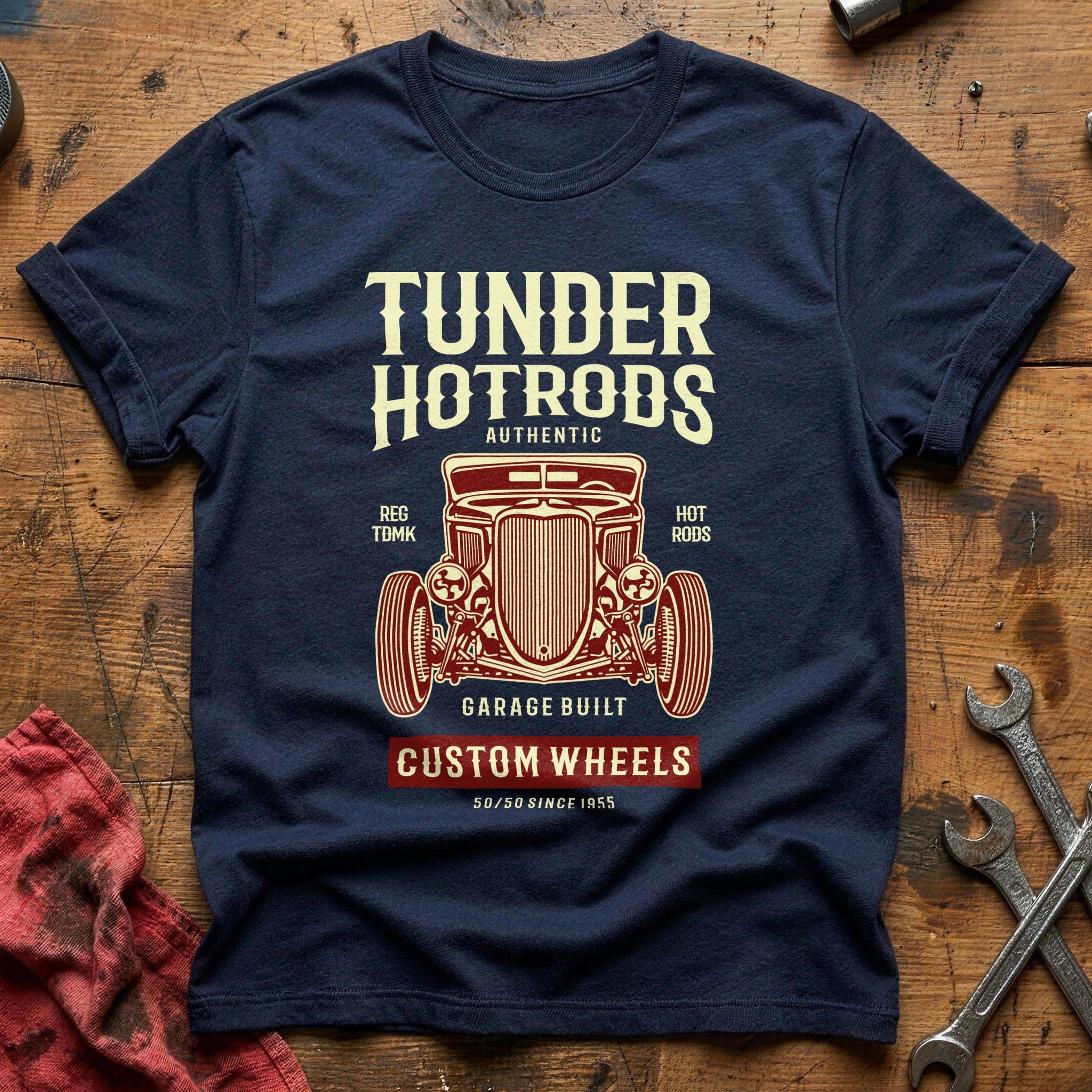Thunder hot rods T-Shirt - Navy