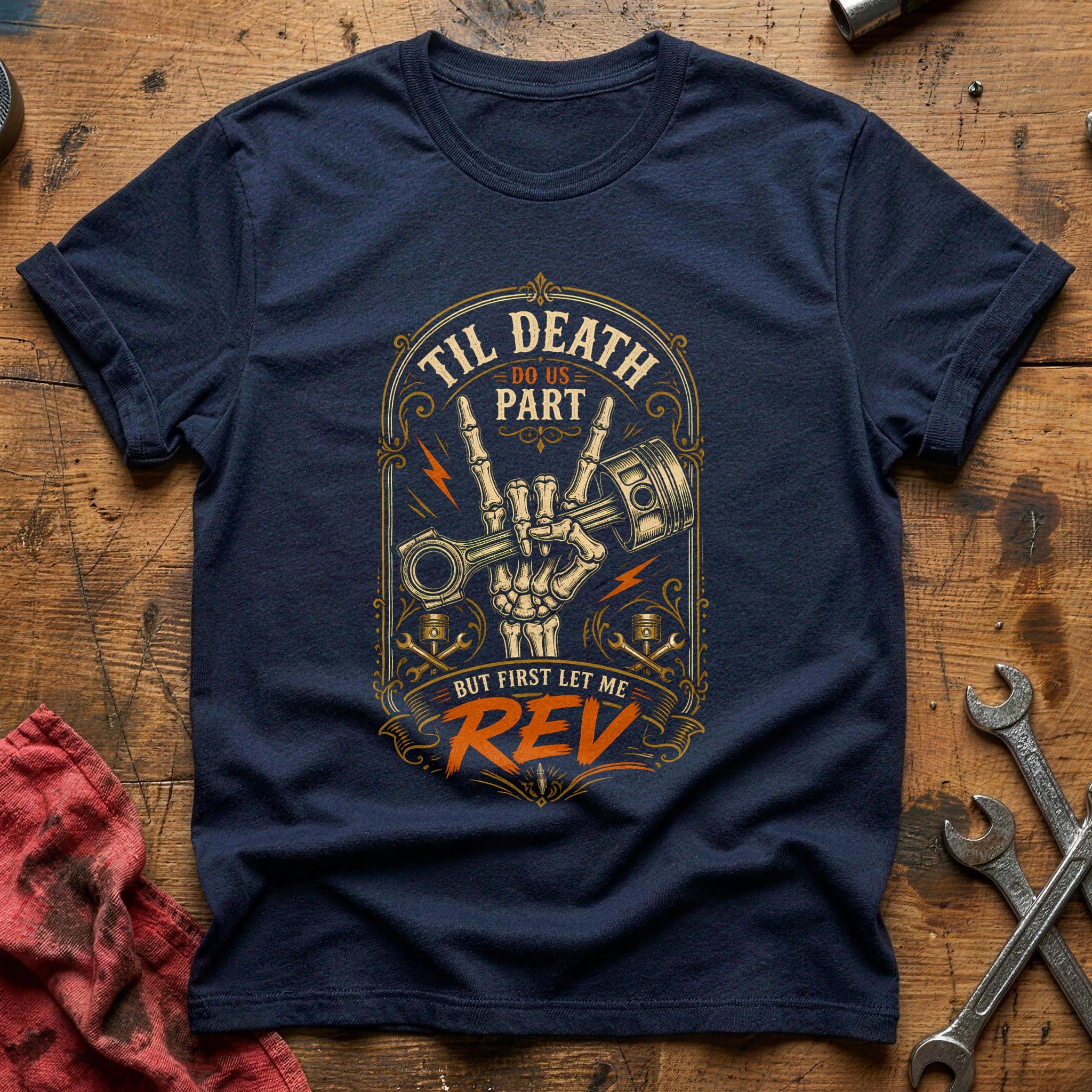Til Death Rev 90 T-Shirt - Navy