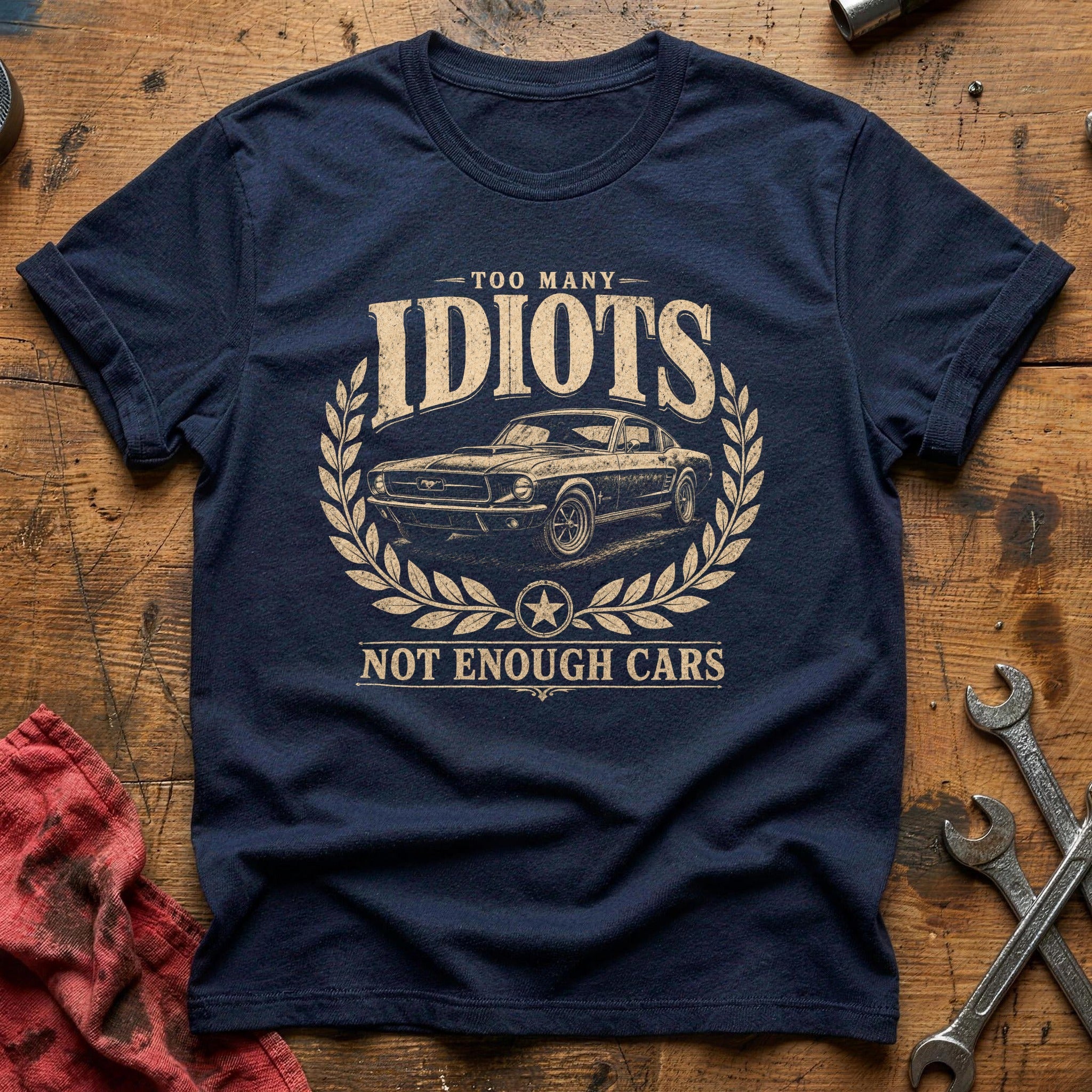 Too Many Idiots T-Shirt - Navy
