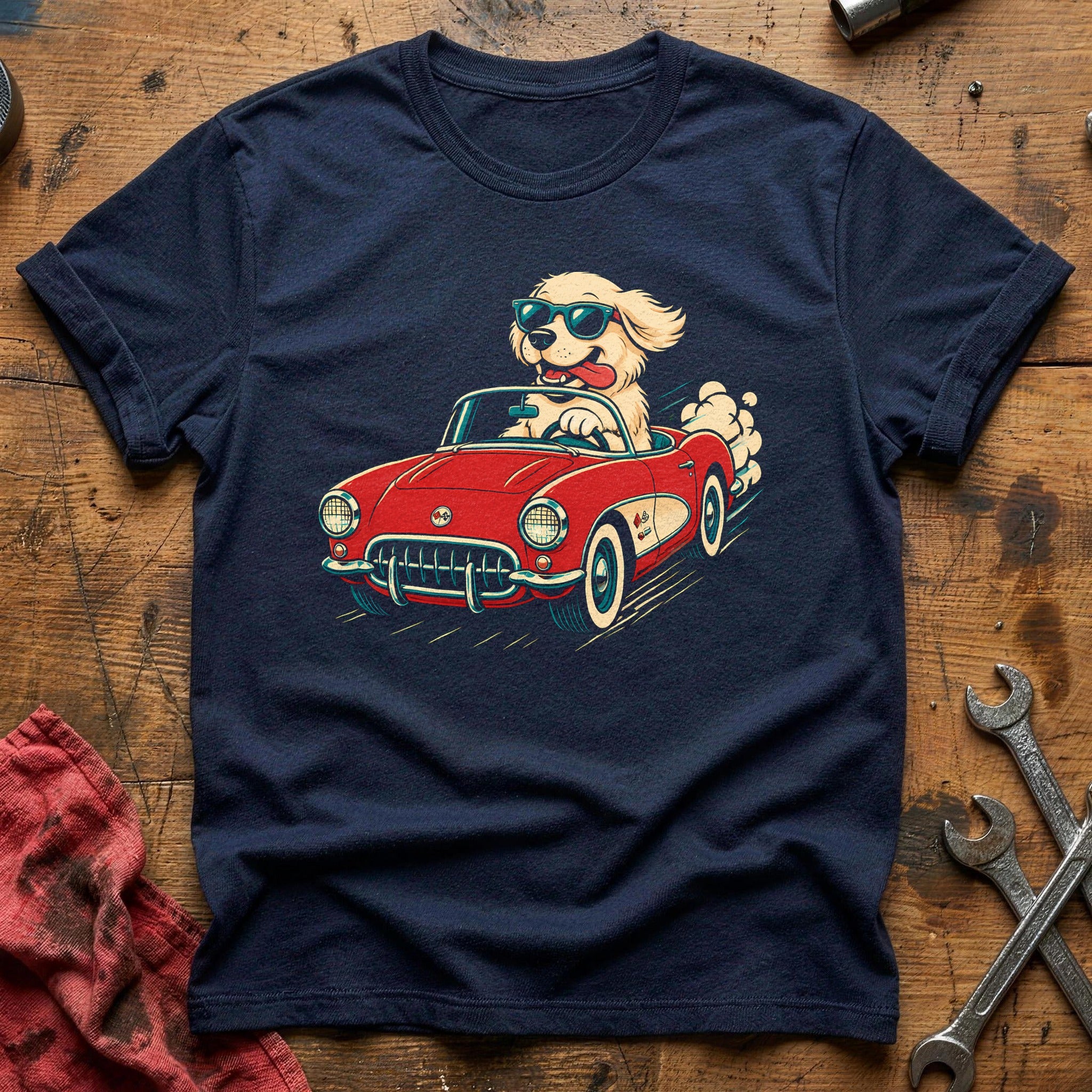 Top Down Cruising T-Shirt - Navy