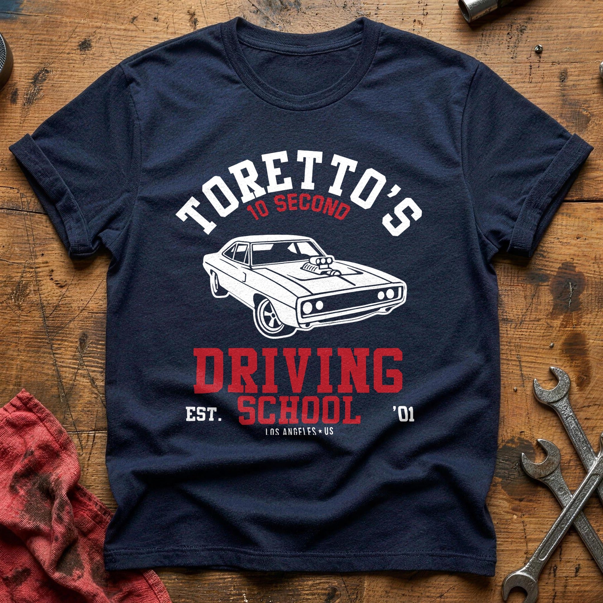 Torettos driving school T-Shirt - Navy