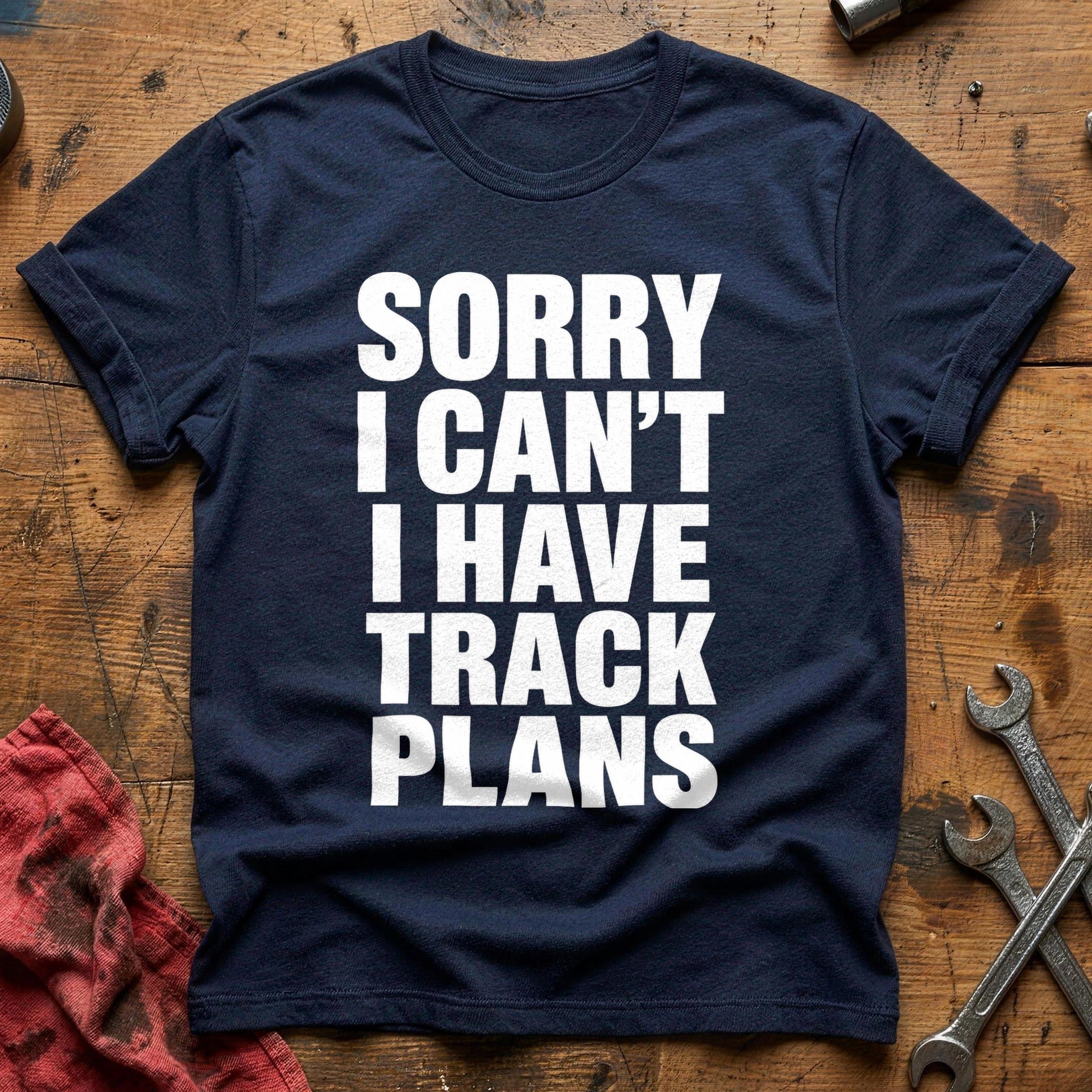 Track Plans Matter T-Shirt - Navy