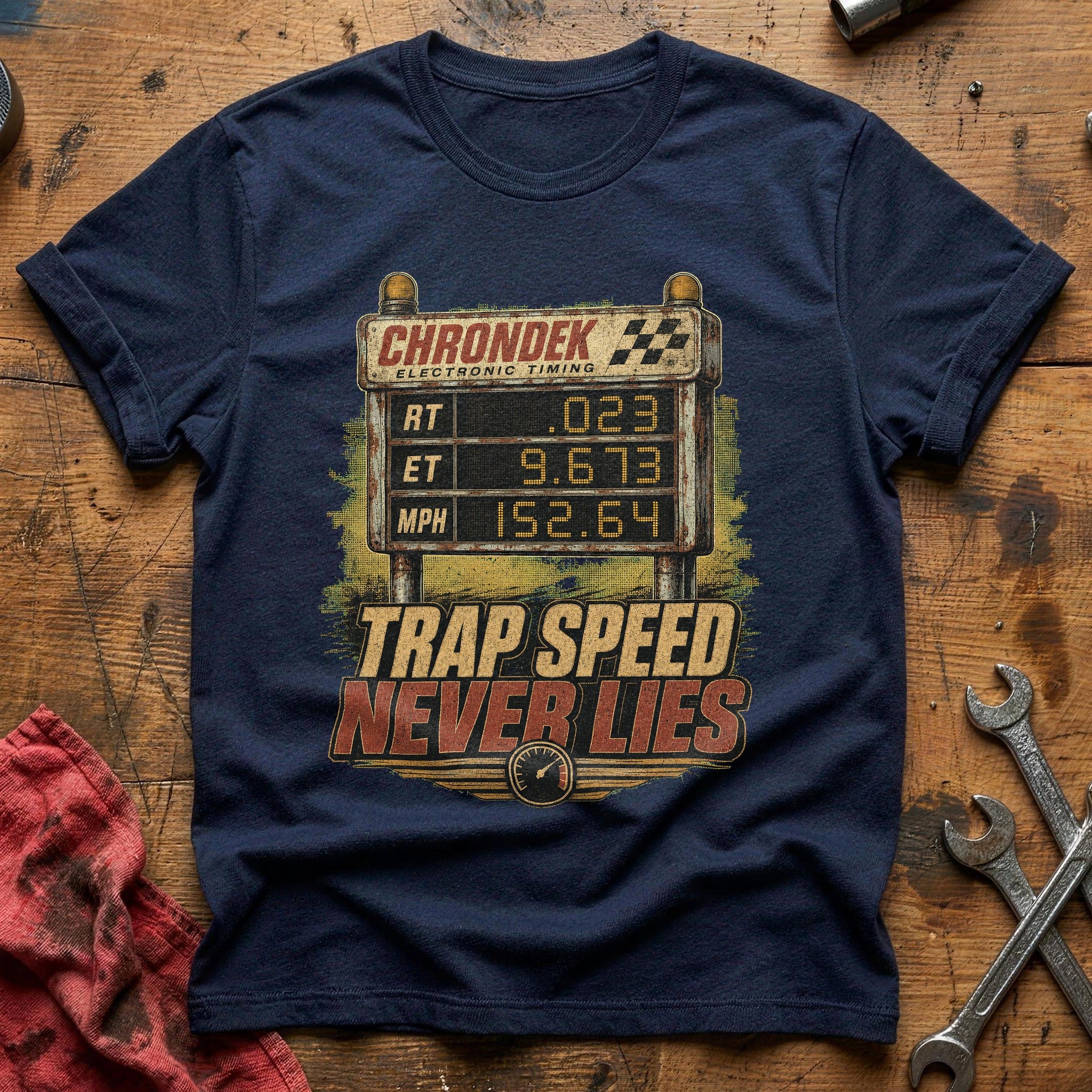 Trap Speed Never Lies T-Shirt - Navy