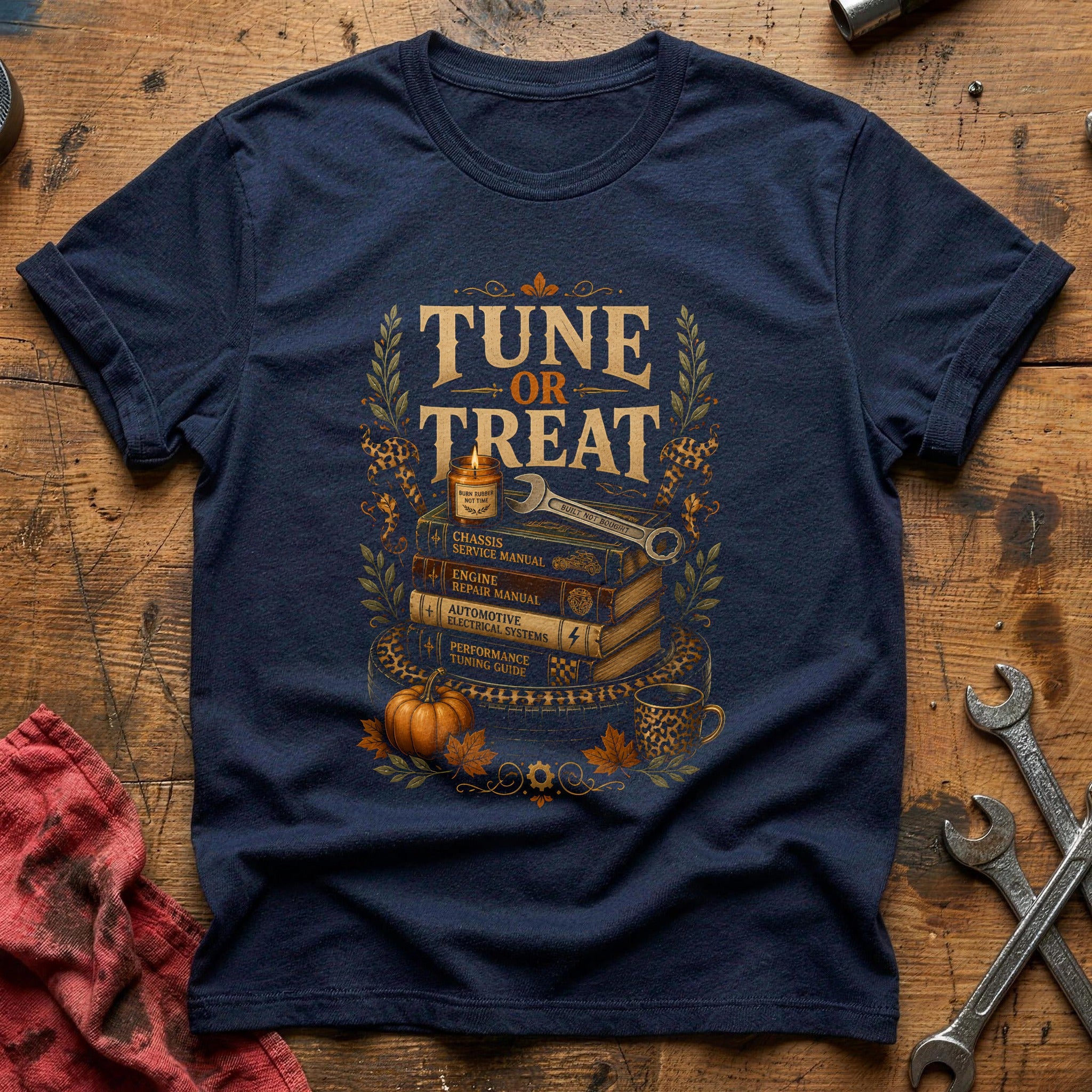 Tune Or Treat Books 88 T-Shirt - Navy