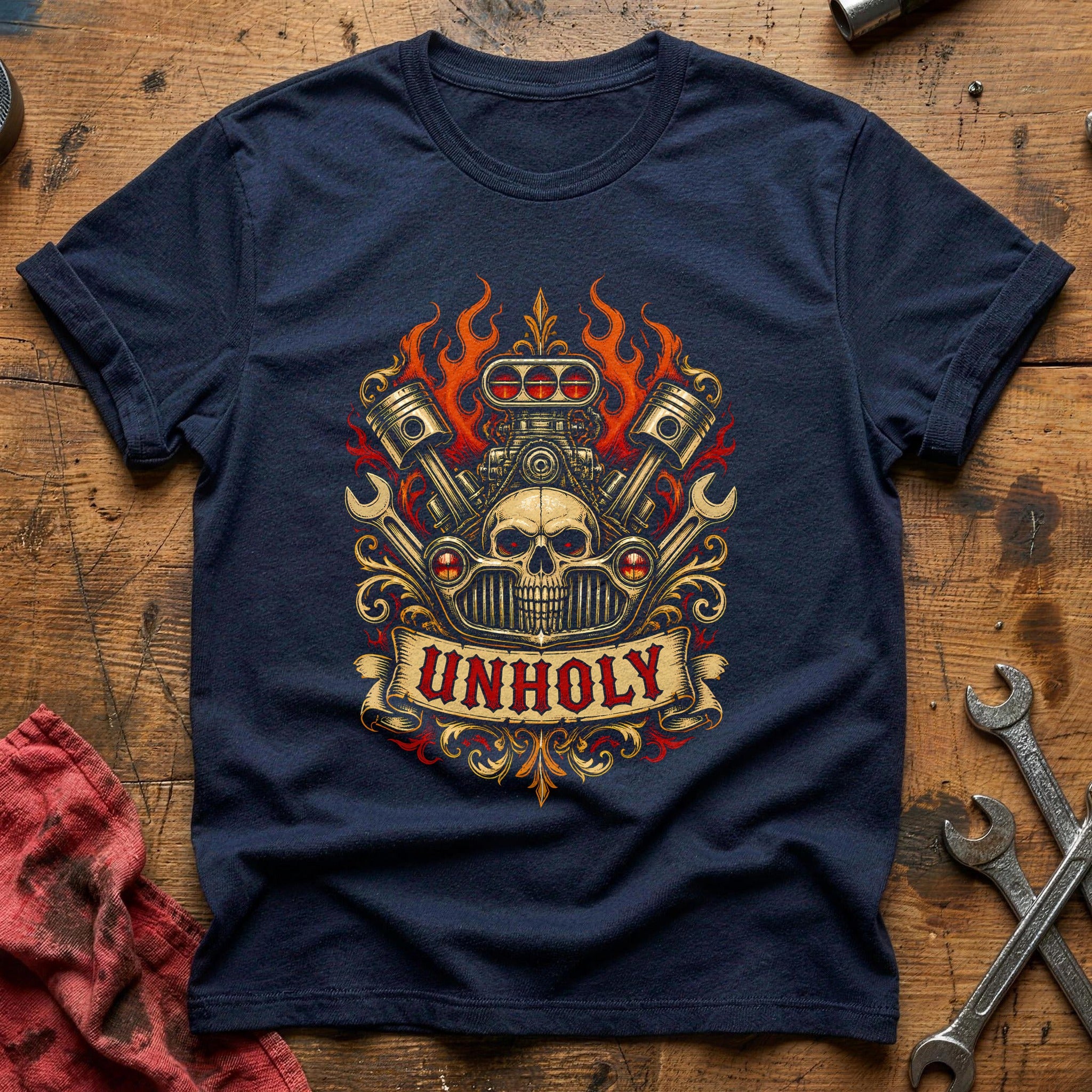 Unholy Engine Flash 60 T-Shirt - Navy