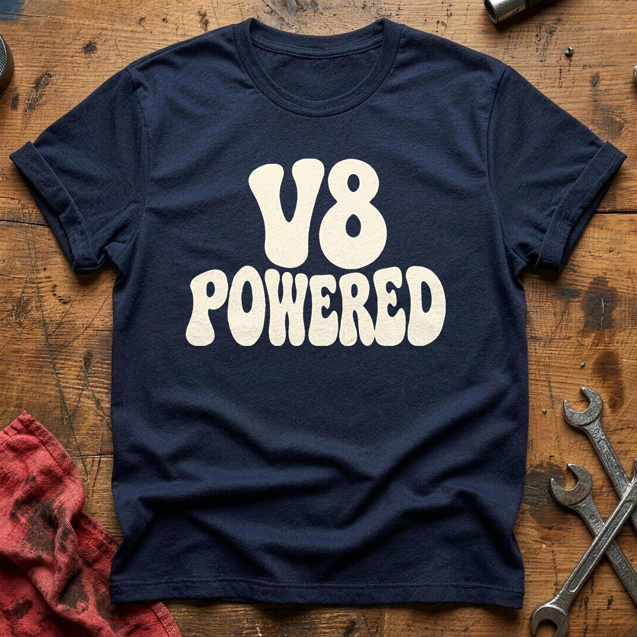V8 Powered 25 T-Shirt - Navy