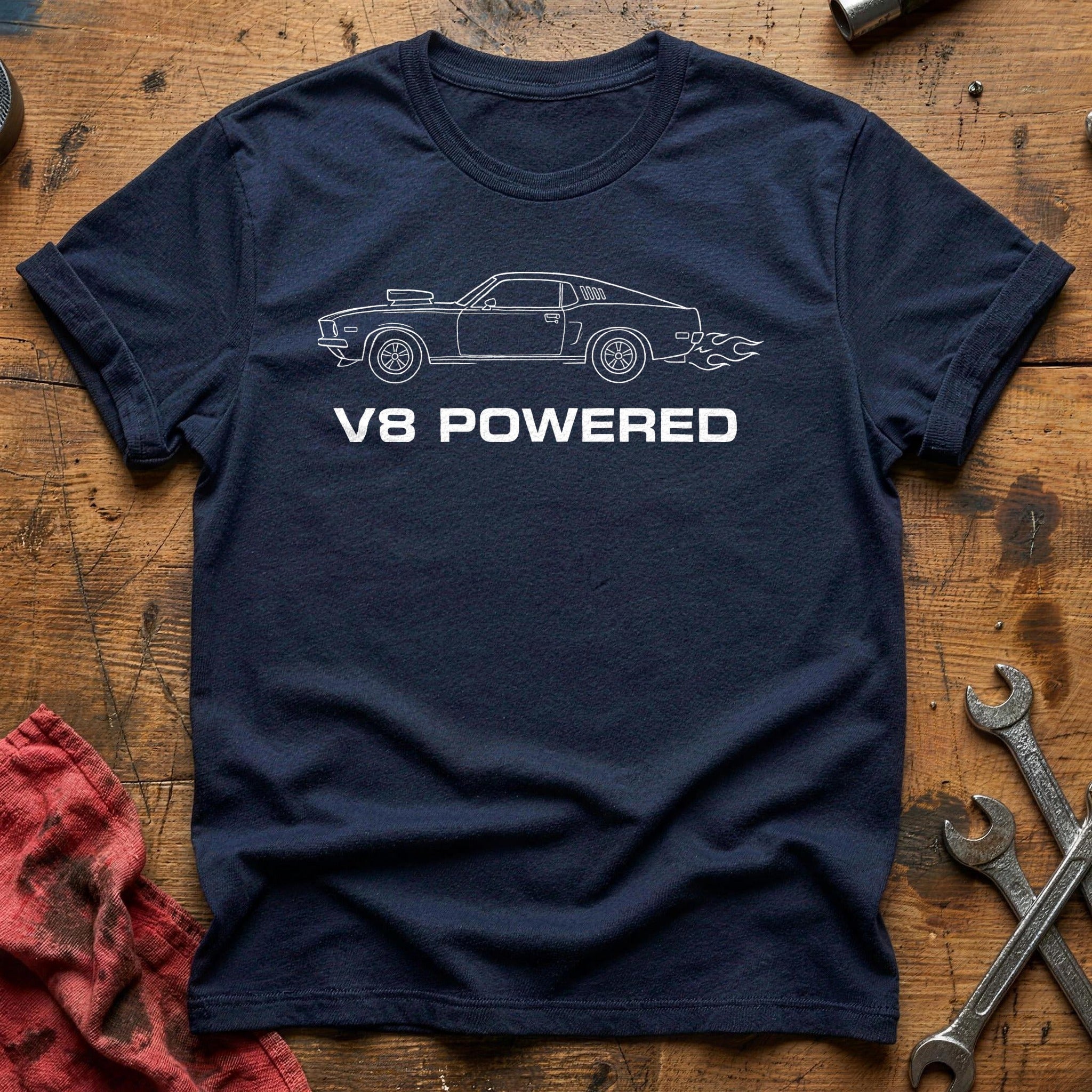 V8 Powered 68 T-Shirt - Navy