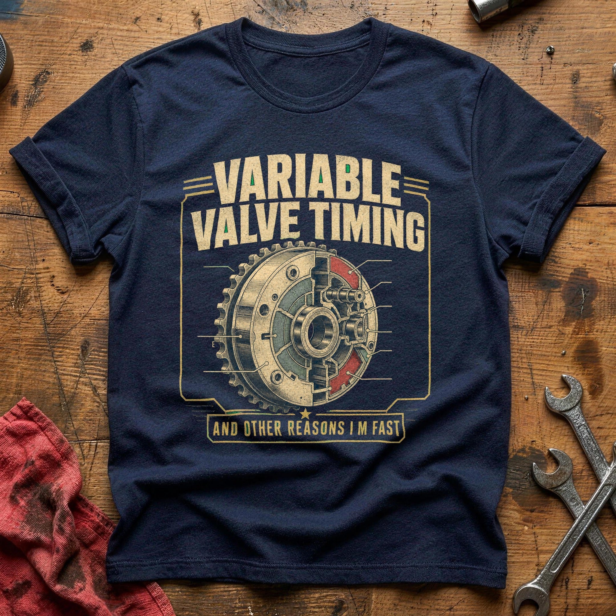 Valve Train Logic T-Shirt - Navy