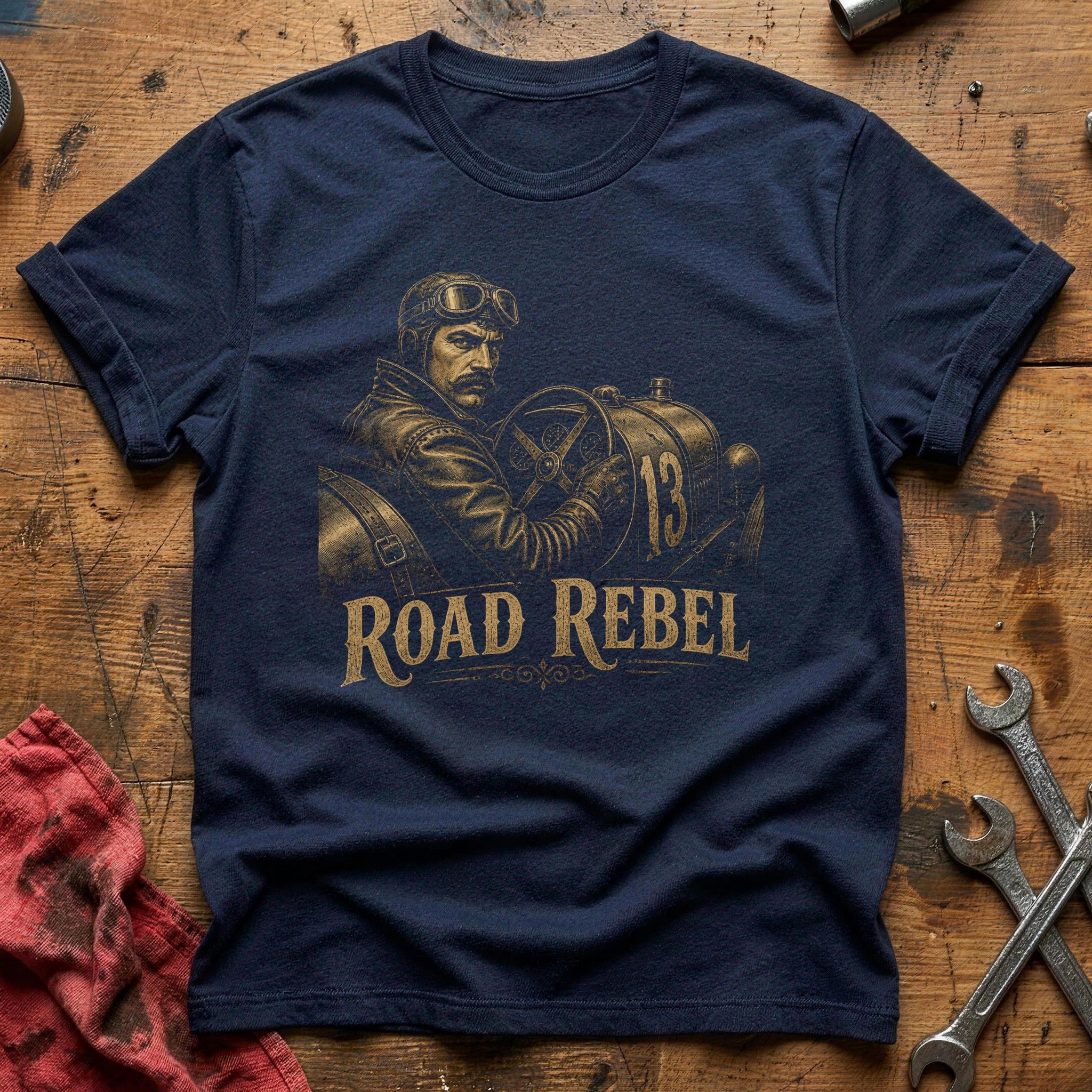 Vintage Speed Pilot T-Shirt - Navy