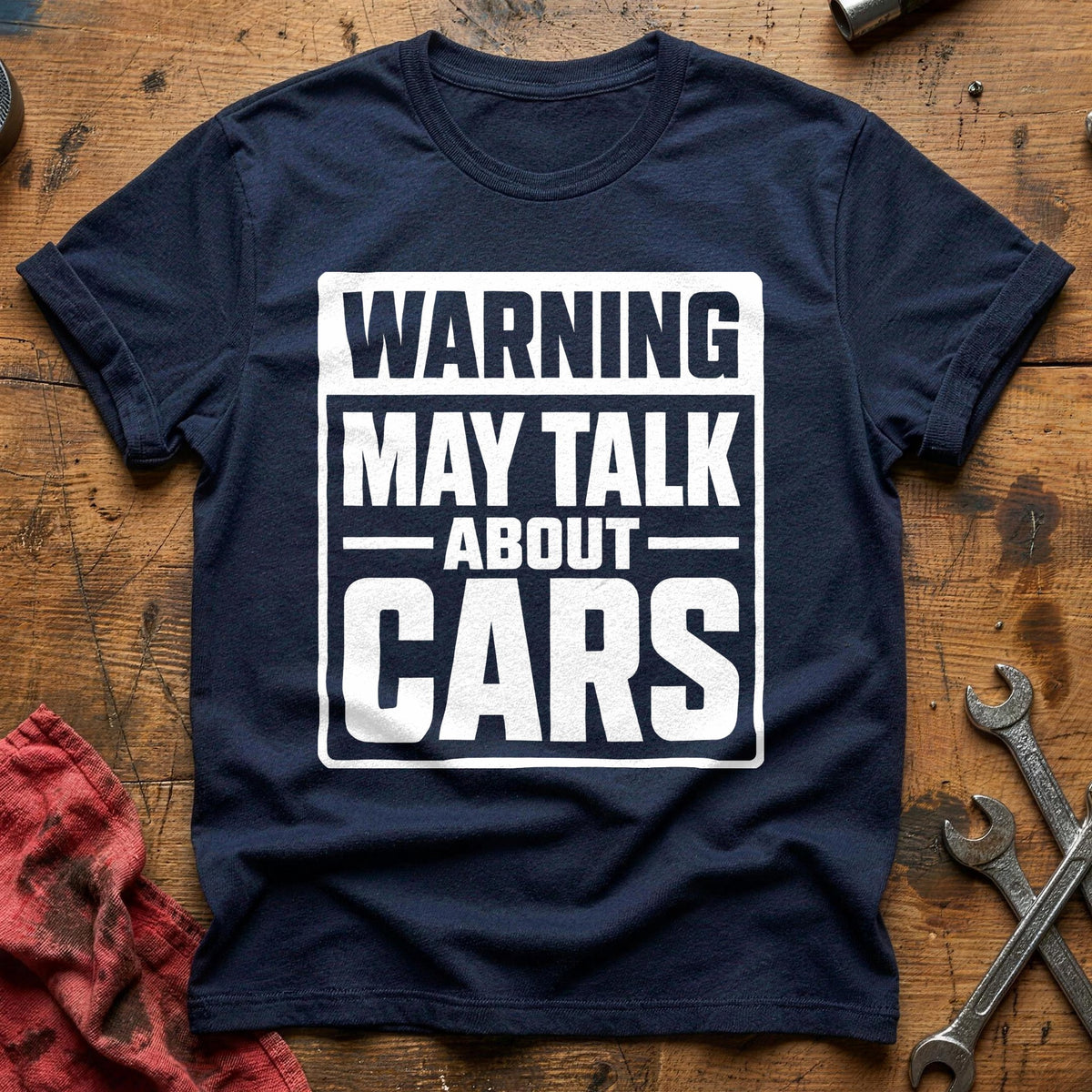 Warning May Talk About Cars 61 T-Shirt - Navy