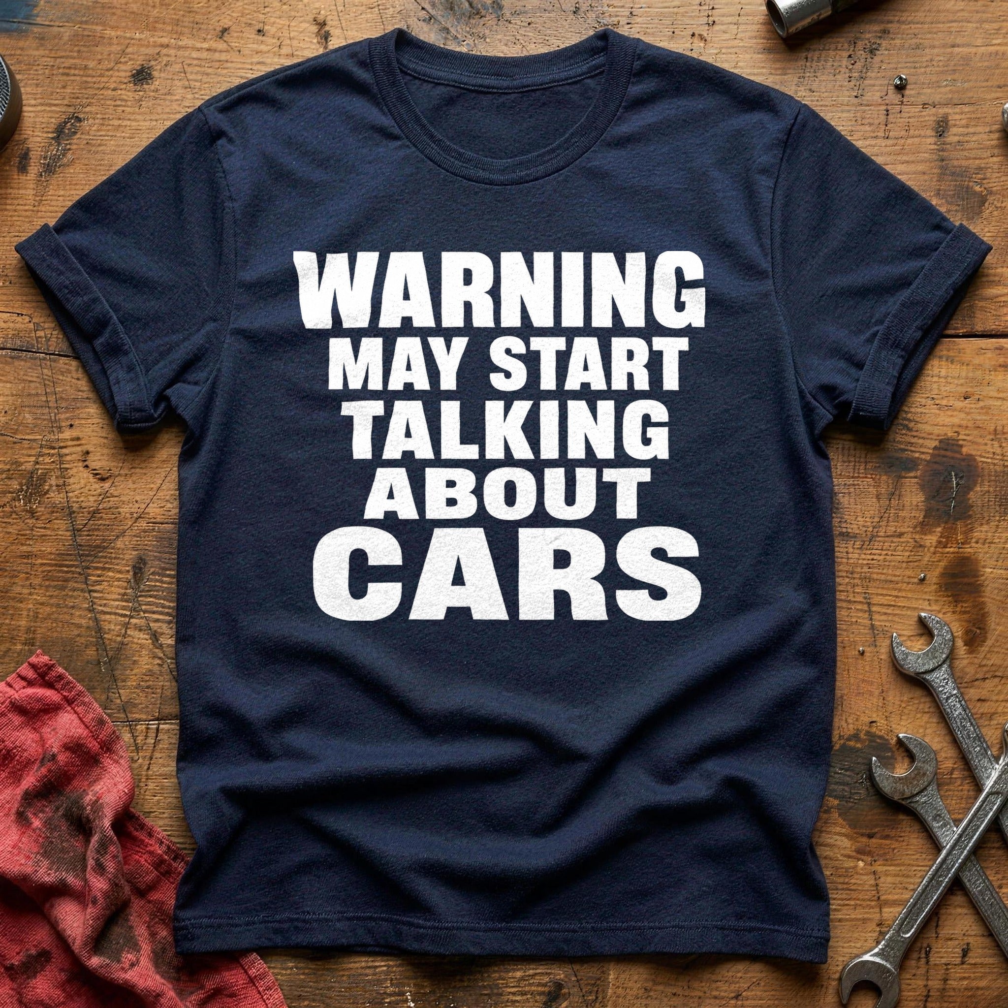 Warning, May Ramble T-Shirt - Navy