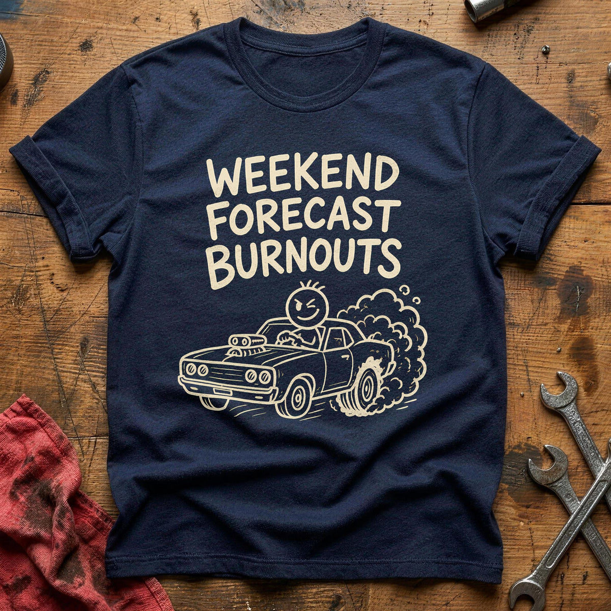 Weekend Burnouts 31 T-Shirt - Navy