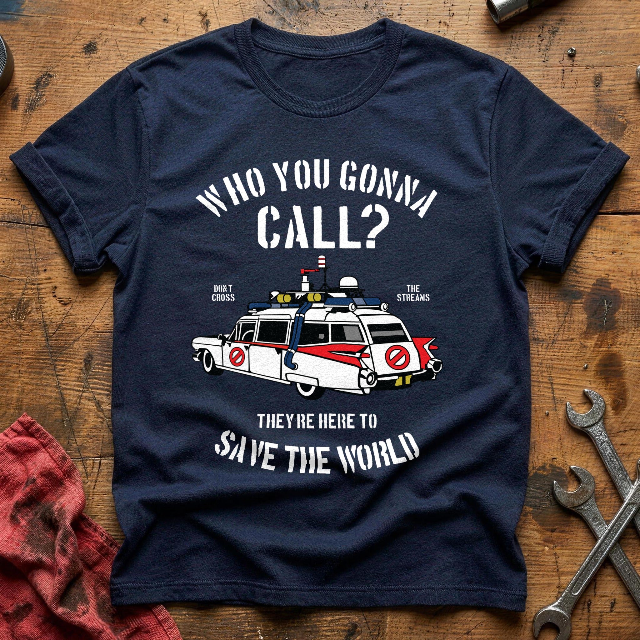 Who gonna call car T-Shirt - Navy