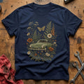 Wildflower & Chrome T-Shirt - Navy