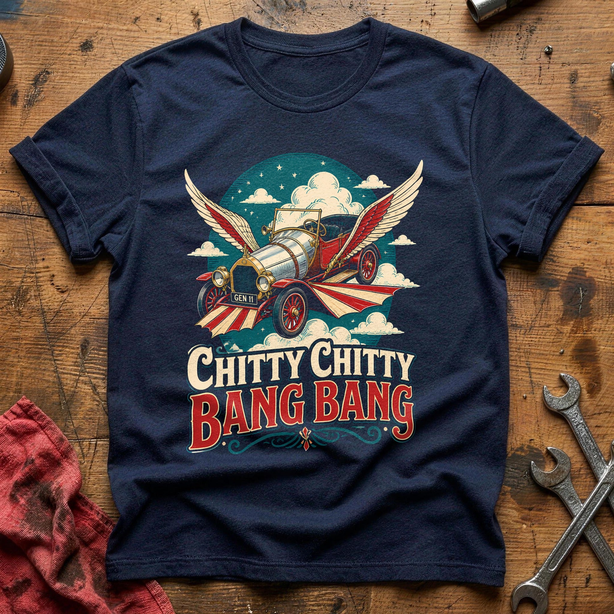 Winged Wonder T-Shirt - Navy