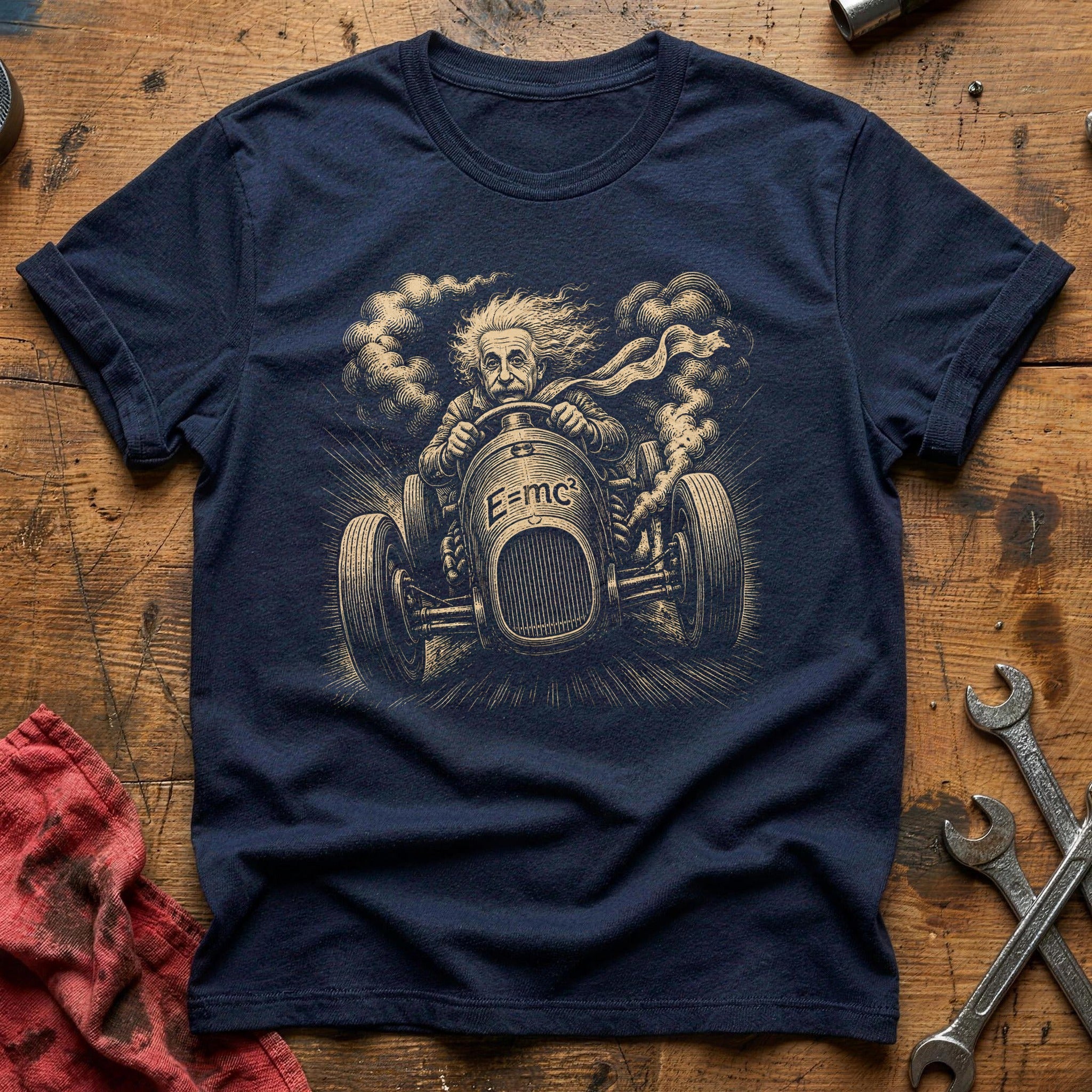 Wisdom at Full Throttle T-Shirt - Navy
