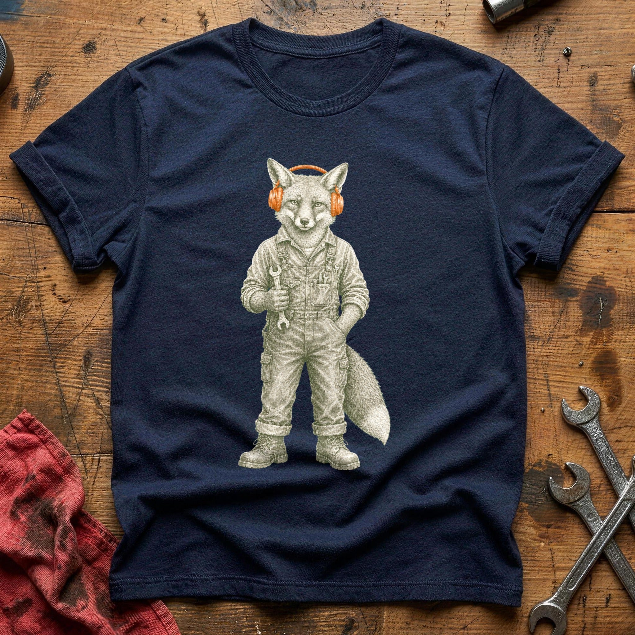 Wrench & Headphones - Navy