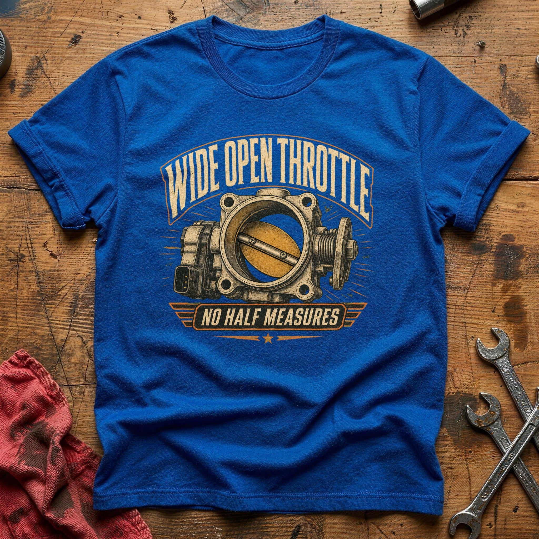 Wide Open Throttle T-Shirt - Royal