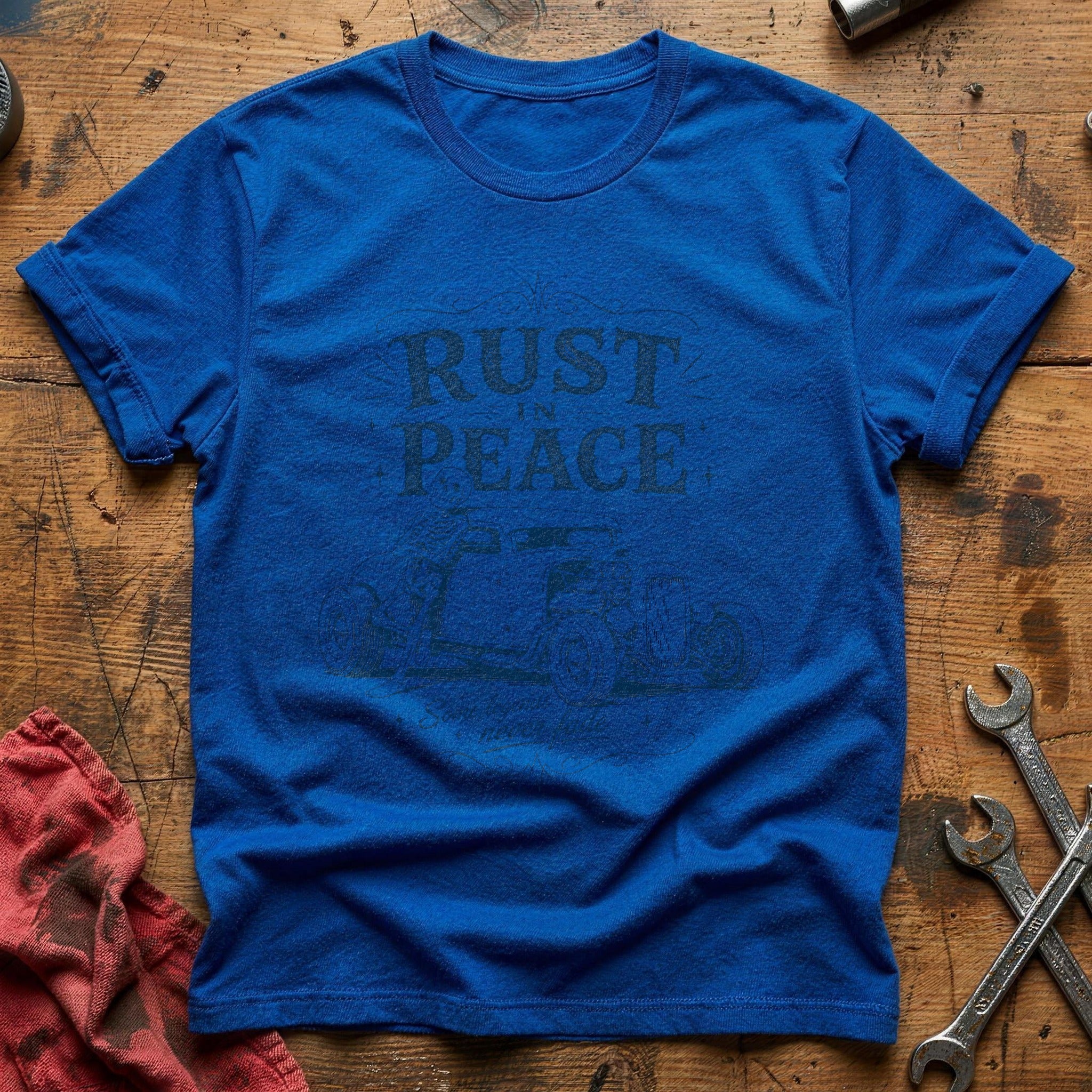 Rust in Peace T-Shirt - Royal