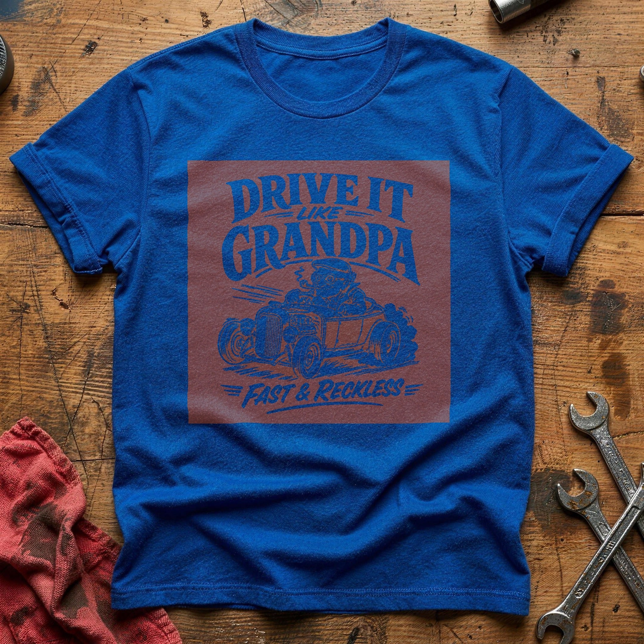 Drive It Like Grandpa T-Shirt - Royal