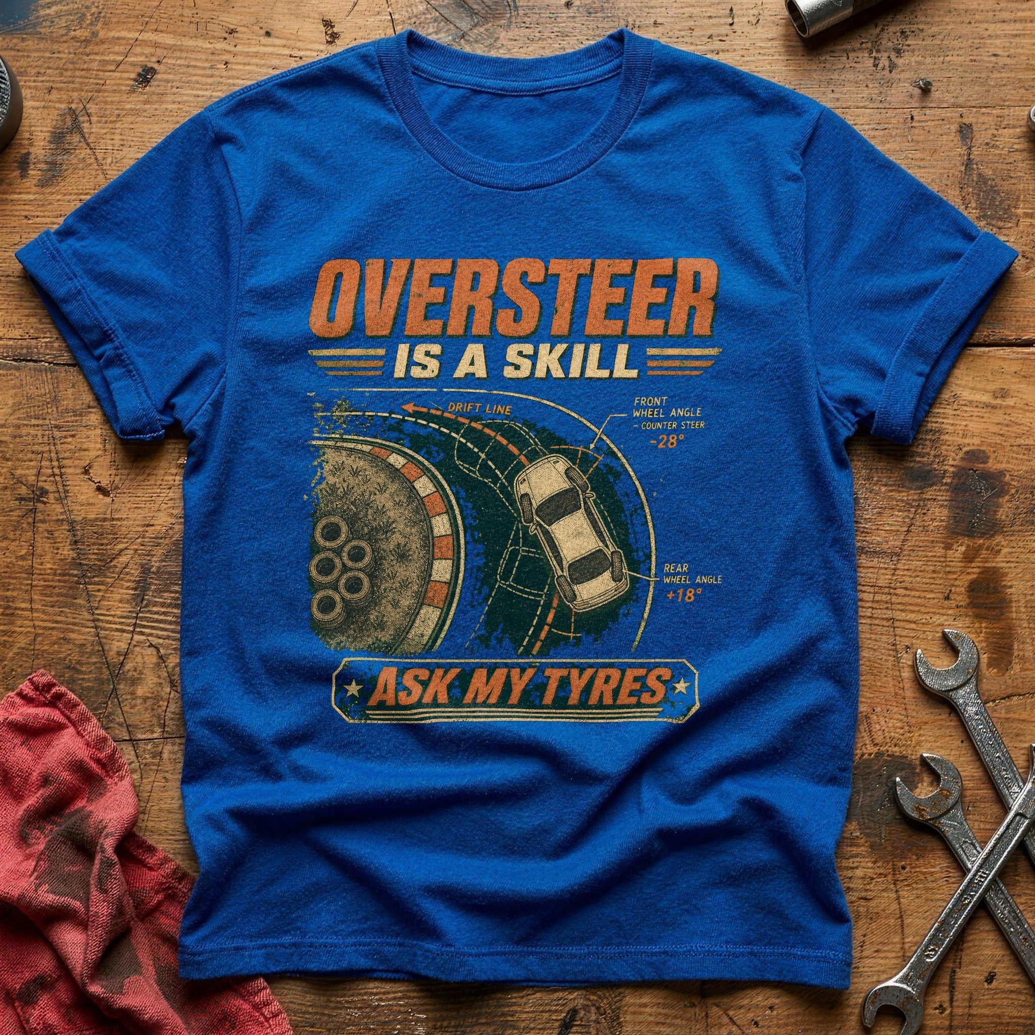 Oversteer is a Skill T-Shirt - Royal