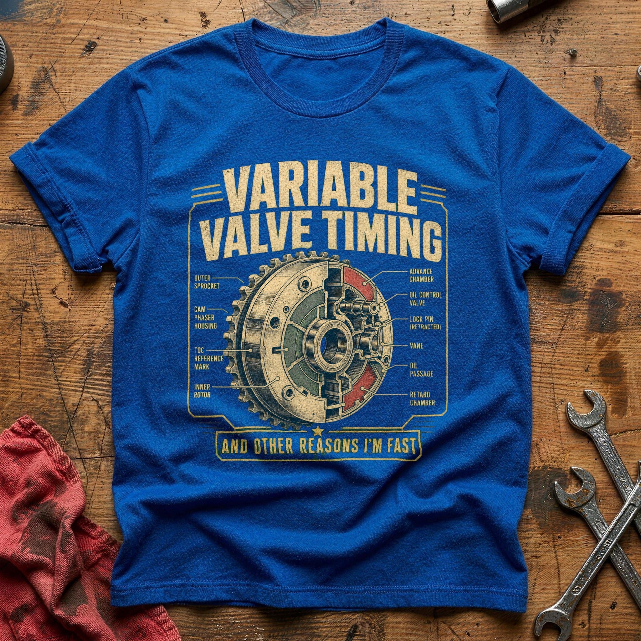 Variable Valve Timing T-Shirt - Royal