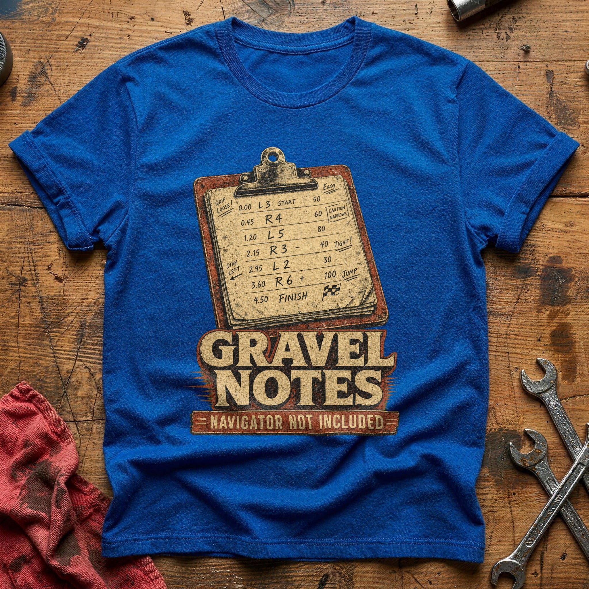 Gravel Notes T-Shirt - Royal