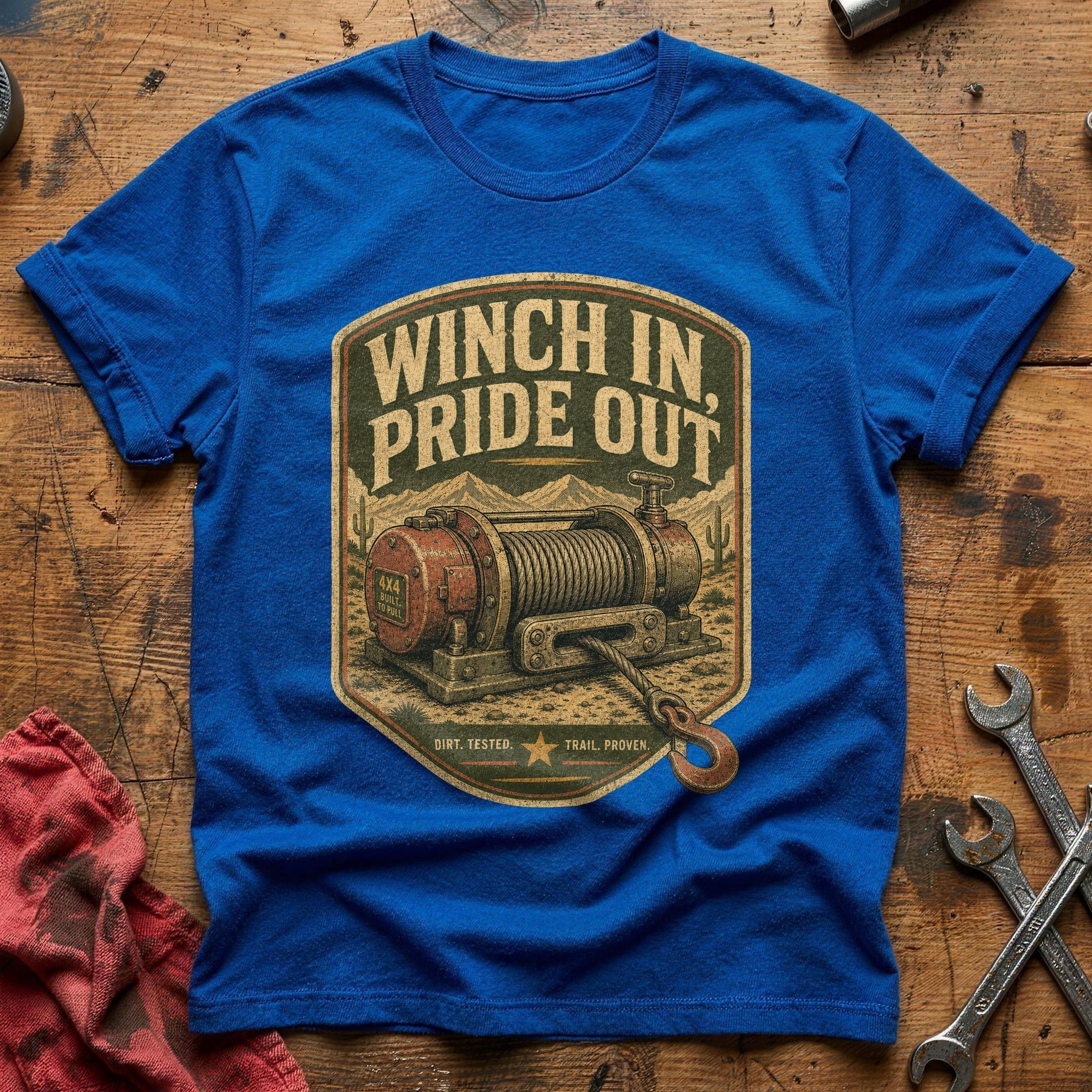 Winch In, Pride Out T-Shirt - Royal