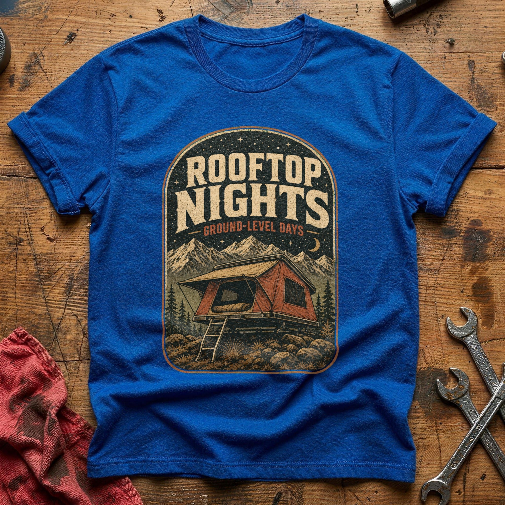 Rooftop Nights T-Shirt - Royal