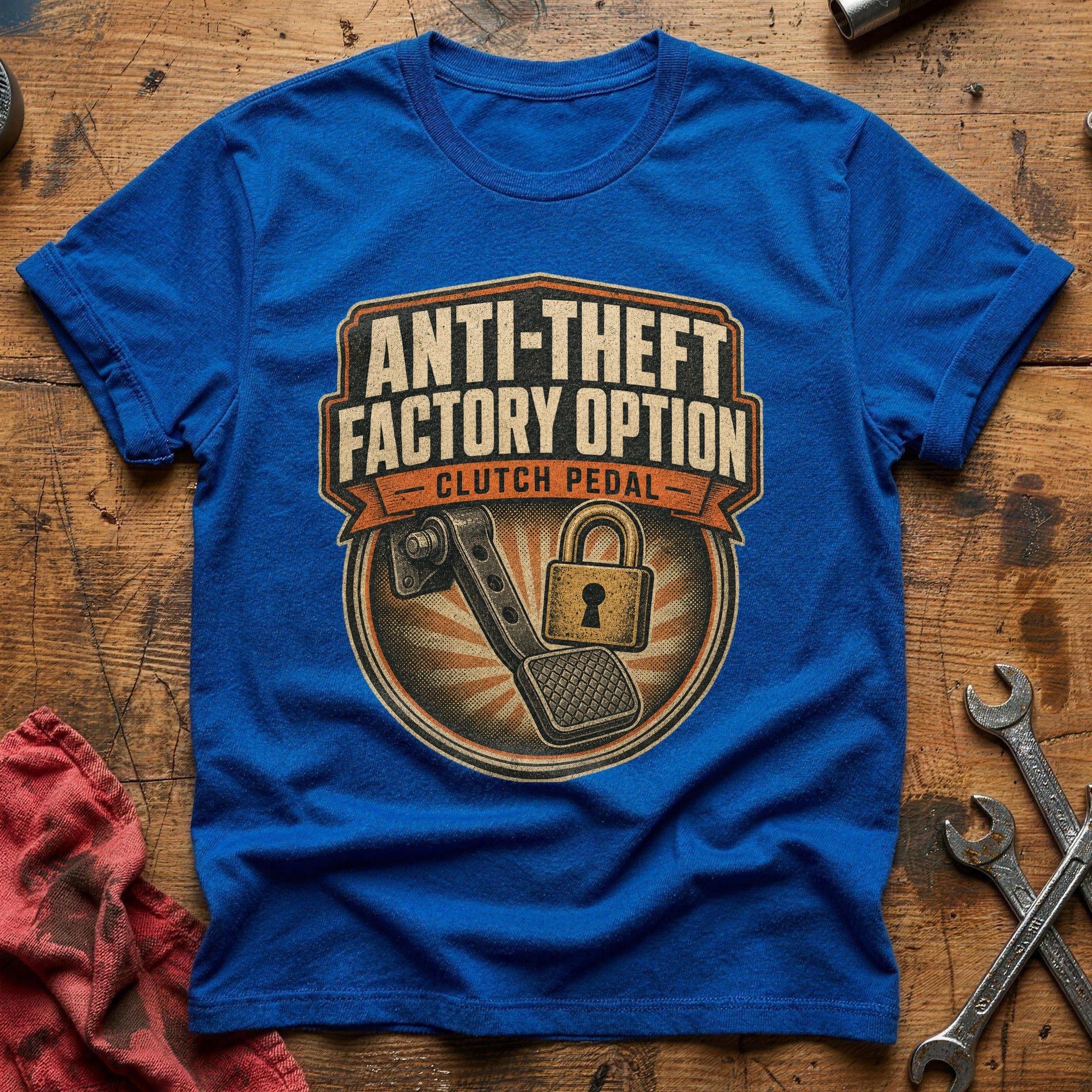 Anti-theft Factory Option T-Shirt - Royal