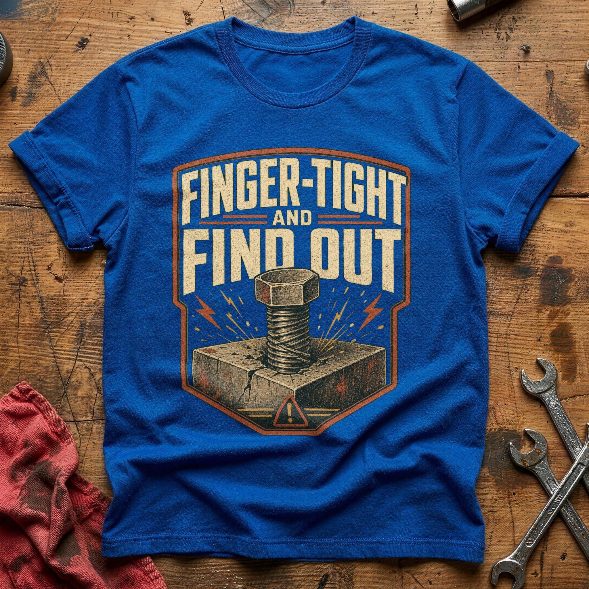 Finger-tight and Find Out T-Shirt - Royal