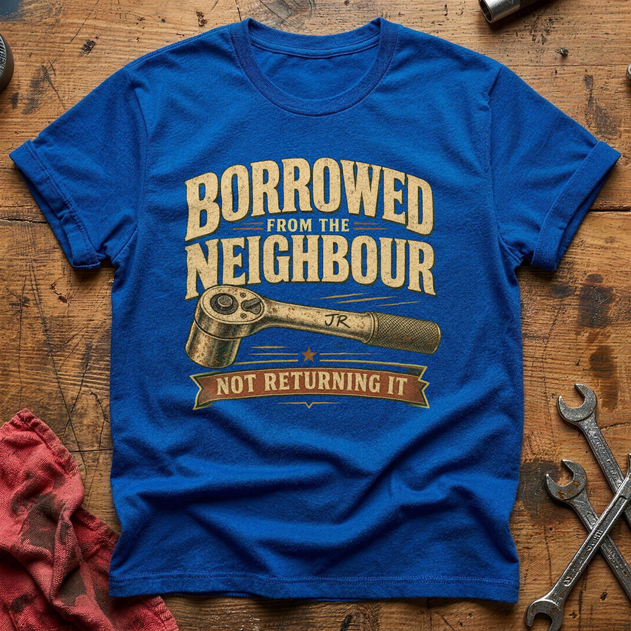 Borrowed From the Neighbour T-Shirt - Royal
