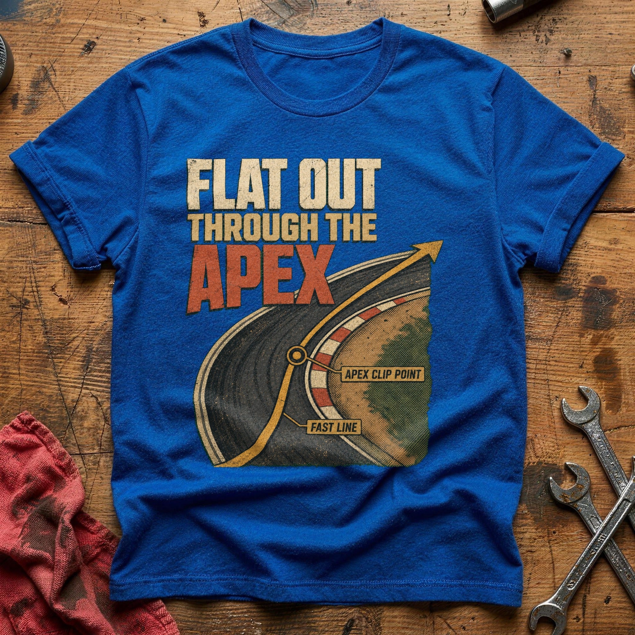Flat Out Through the Apex T-Shirt - Royal
