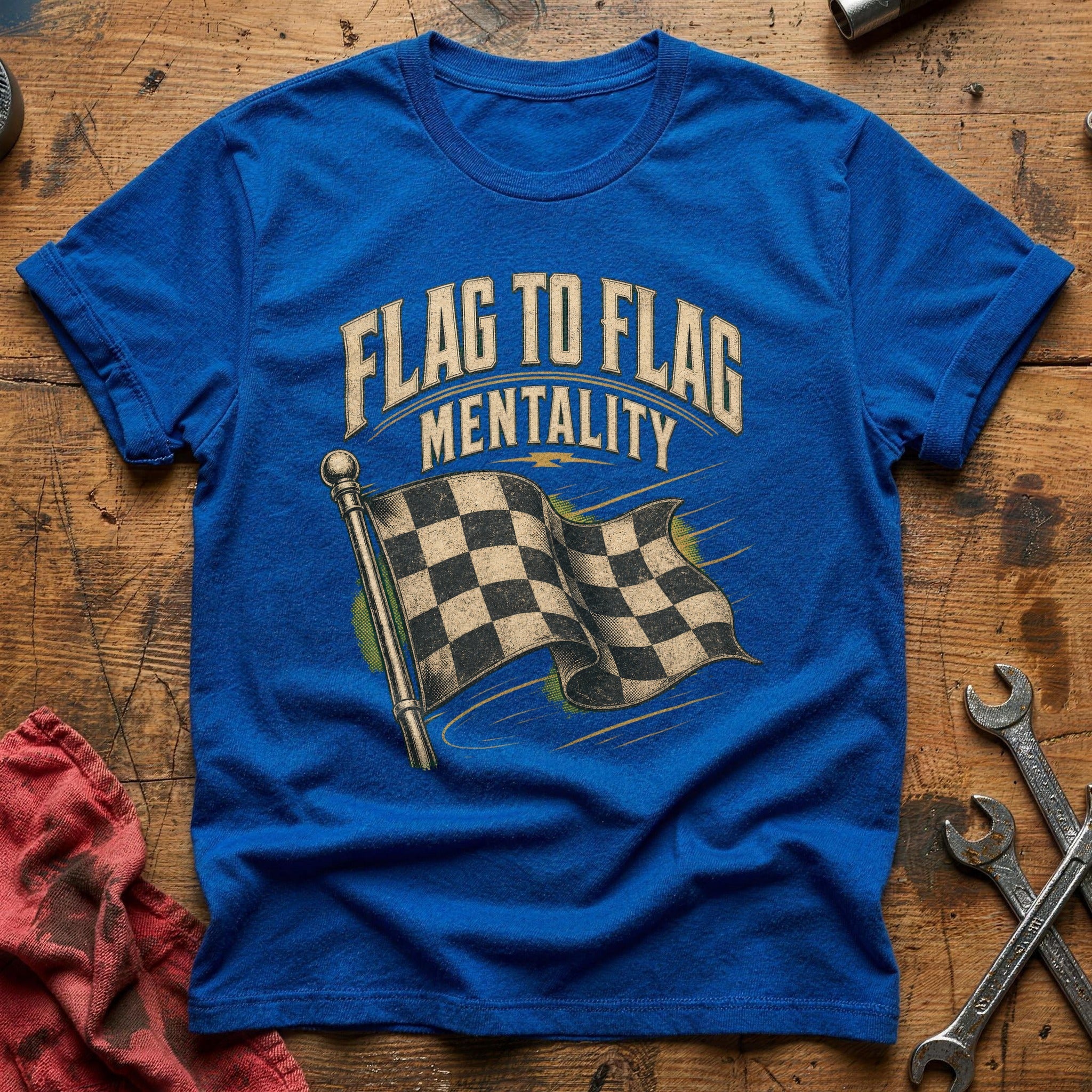 Flag to Flag Mentality T-Shirt - Royal