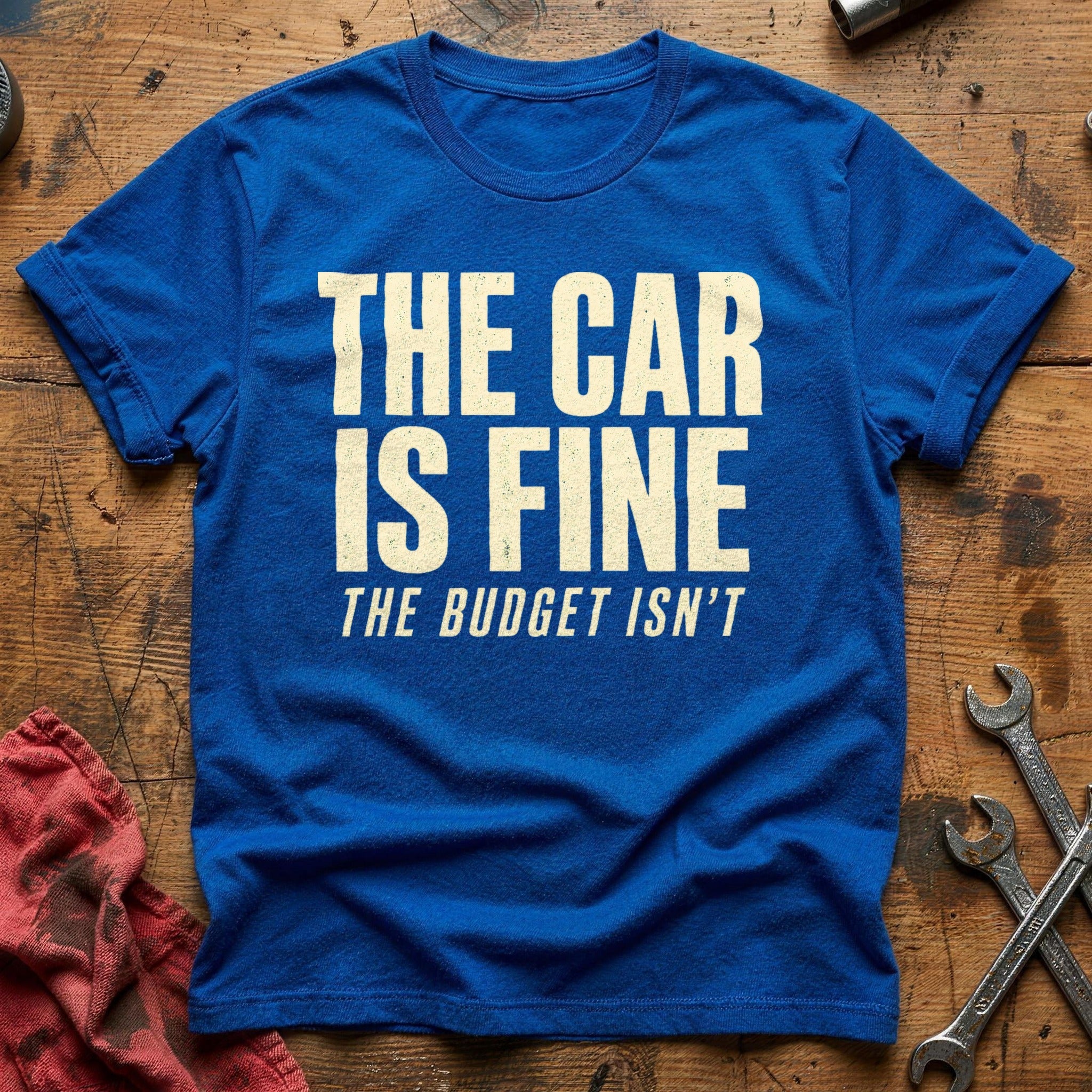 The Car is Fine T-Shirt - Royal