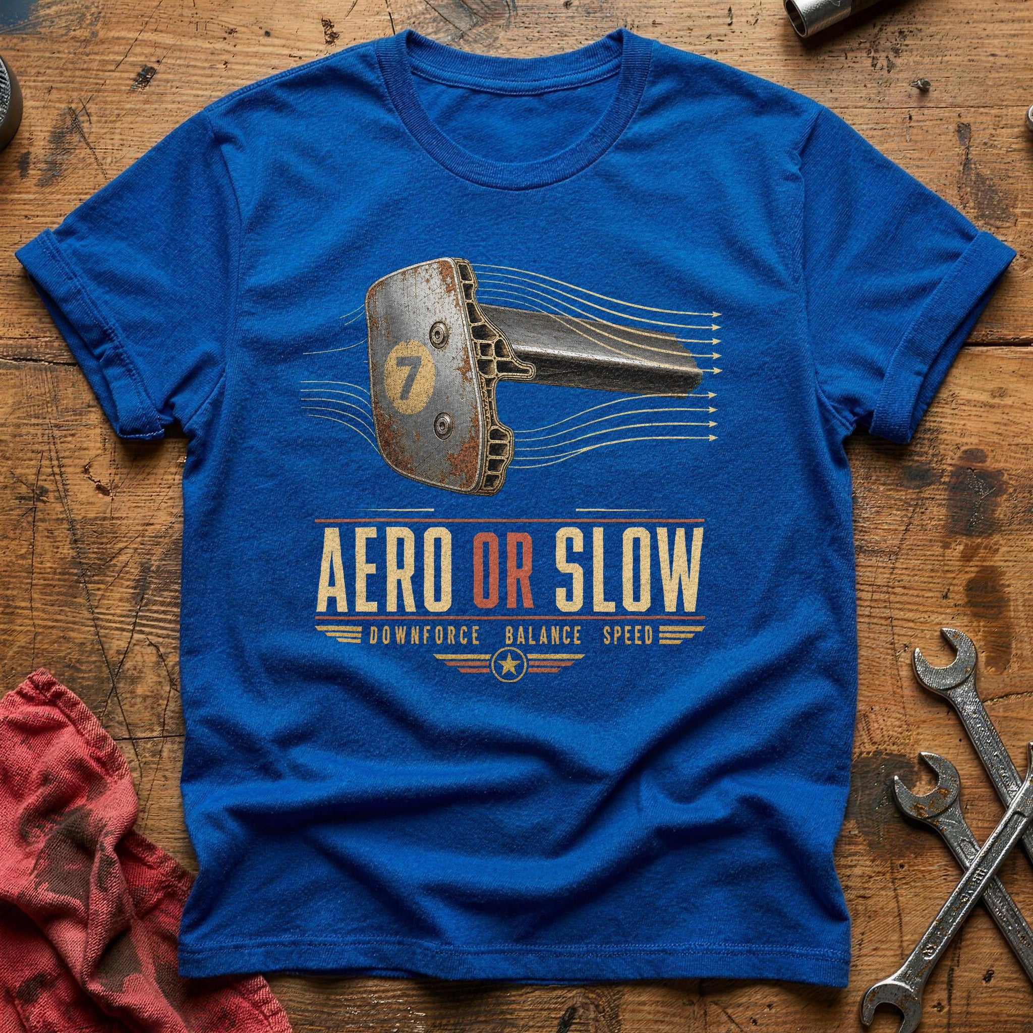Aero or Slow T-Shirt - Royal