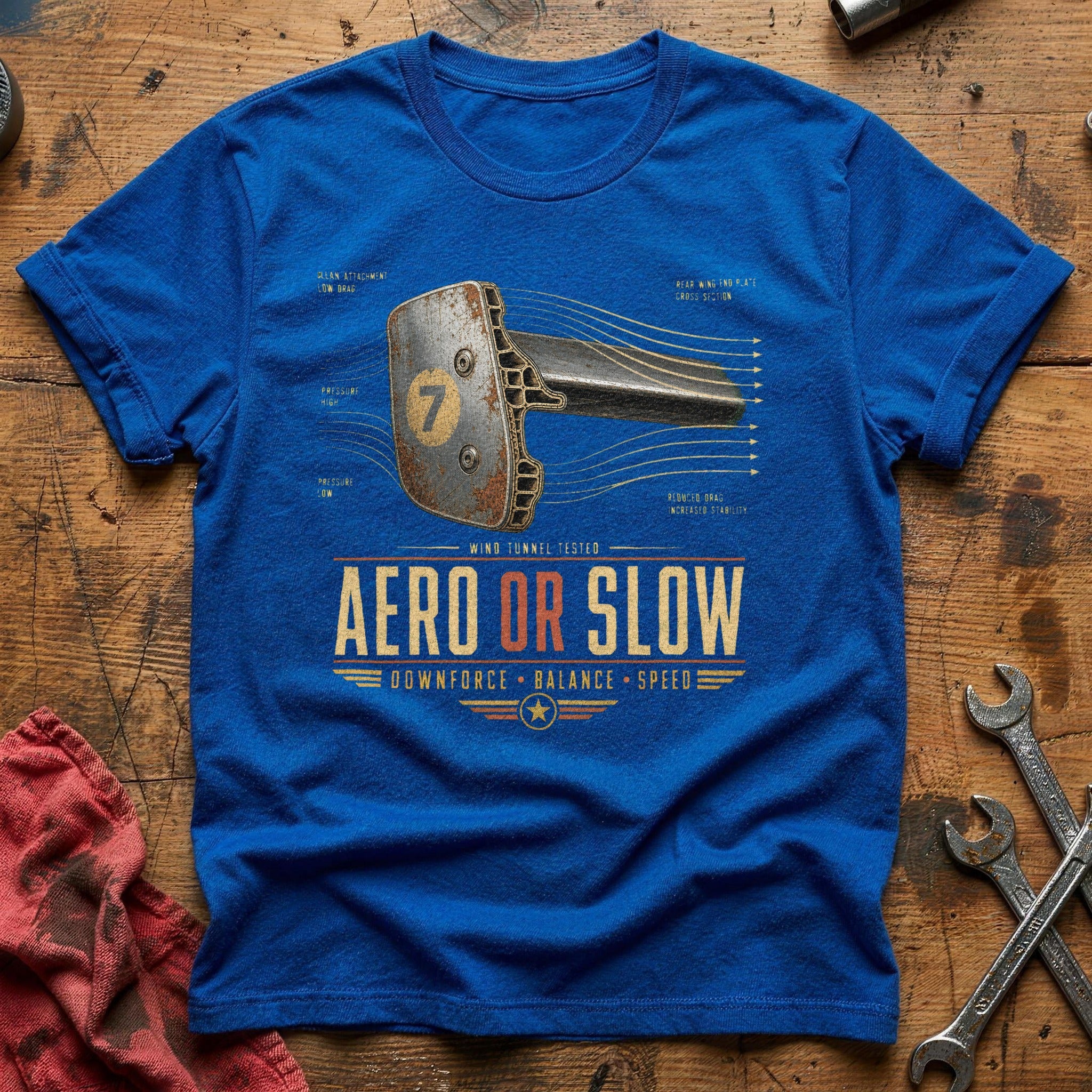 Aero or Slow T-Shirt - Royal