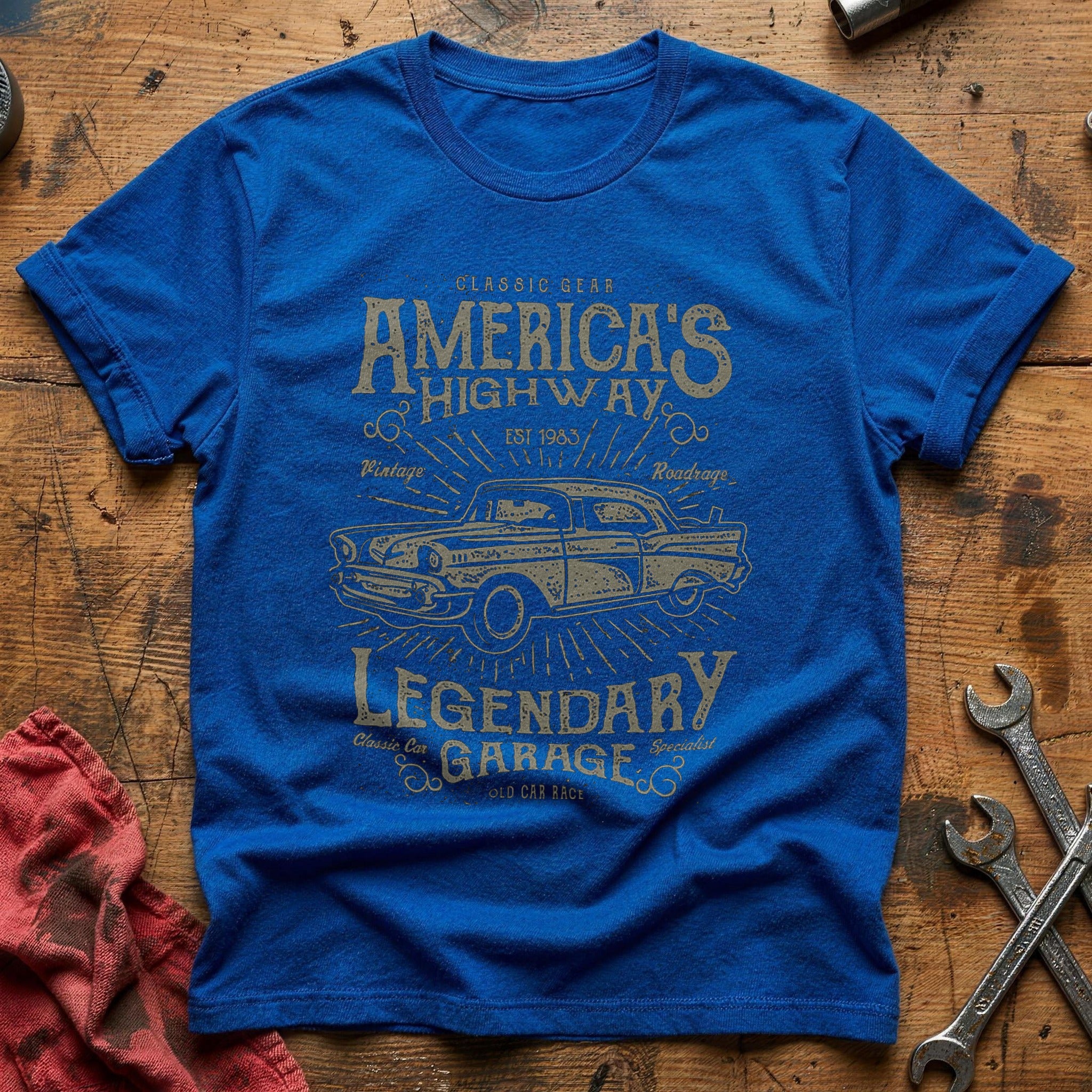 America's highway 2 T-Shirt - Royal