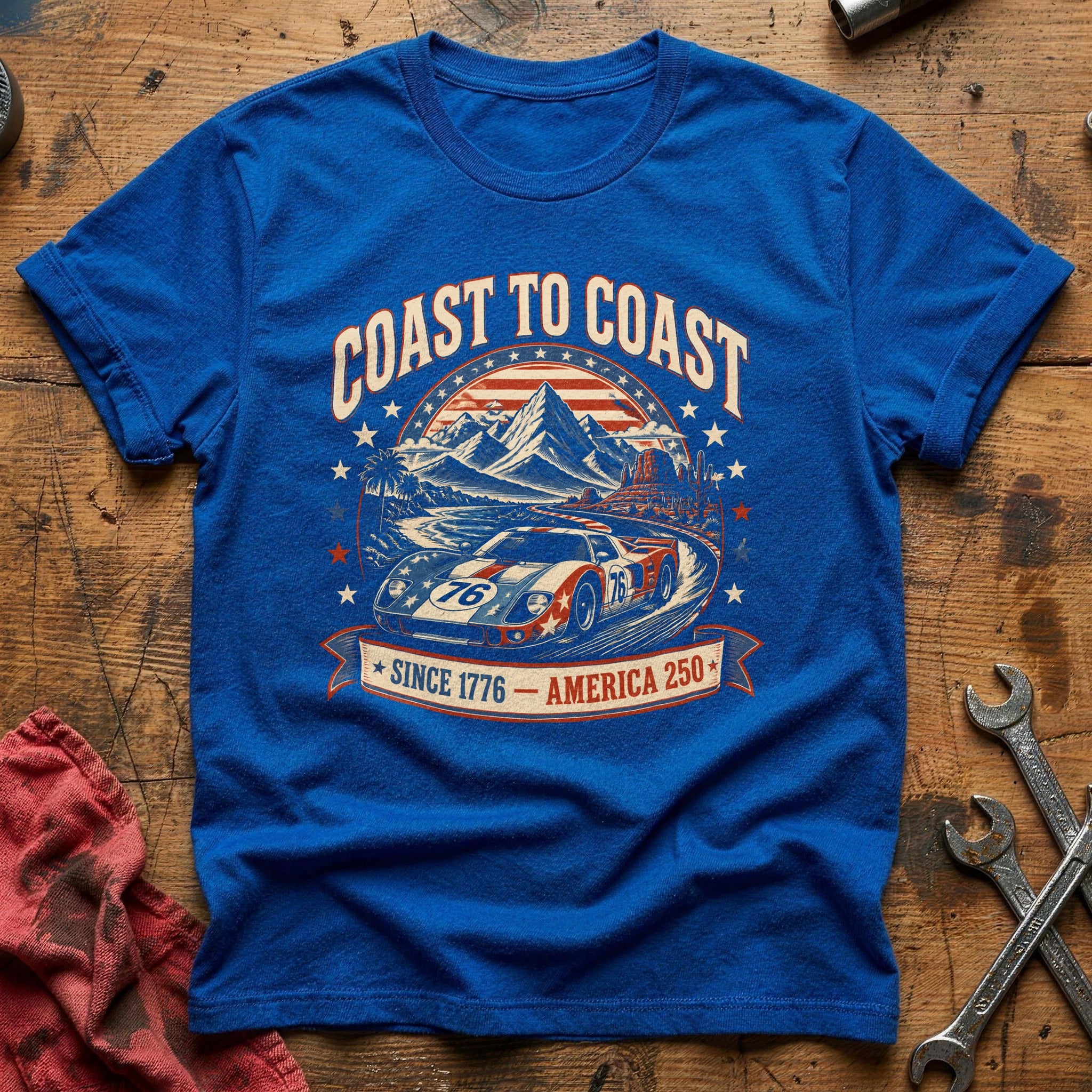 America's Open Road T-Shirt - Royal