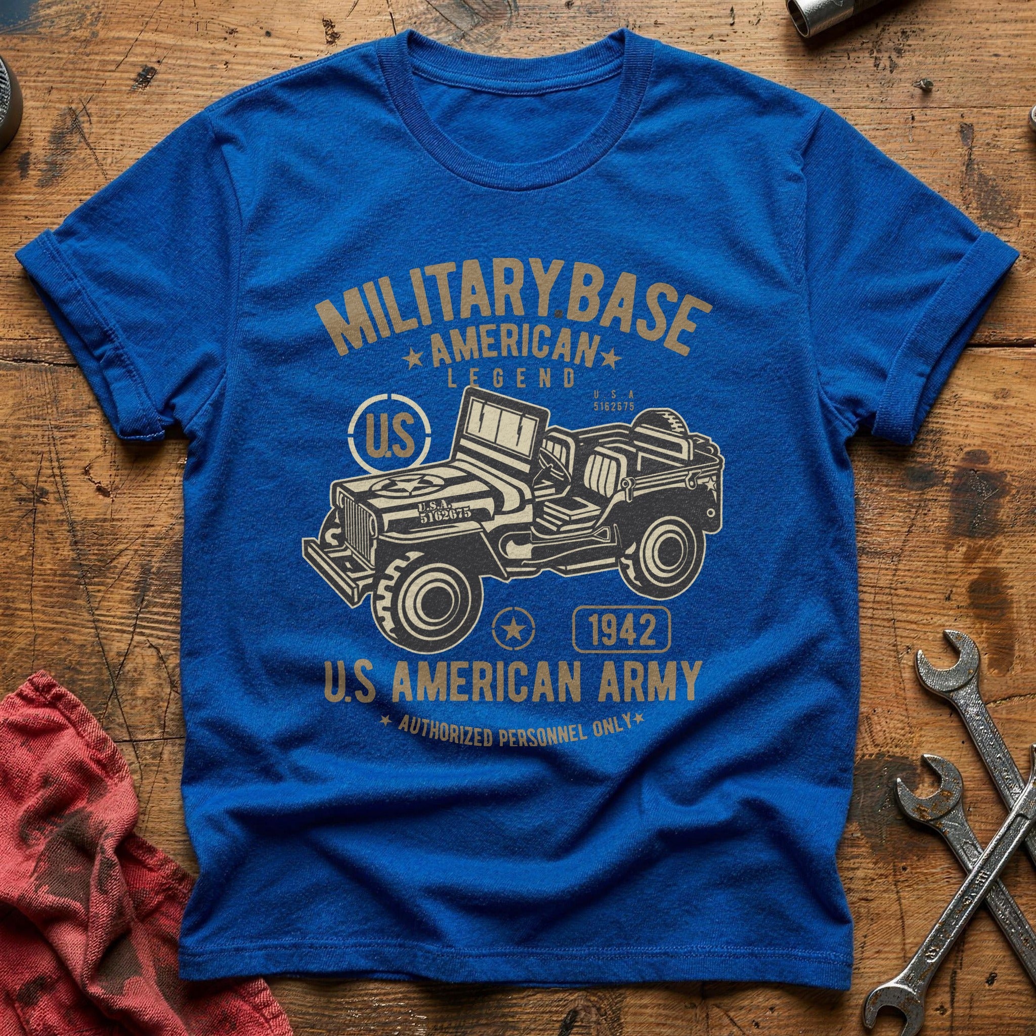 American army jeep T-Shirt - Royal