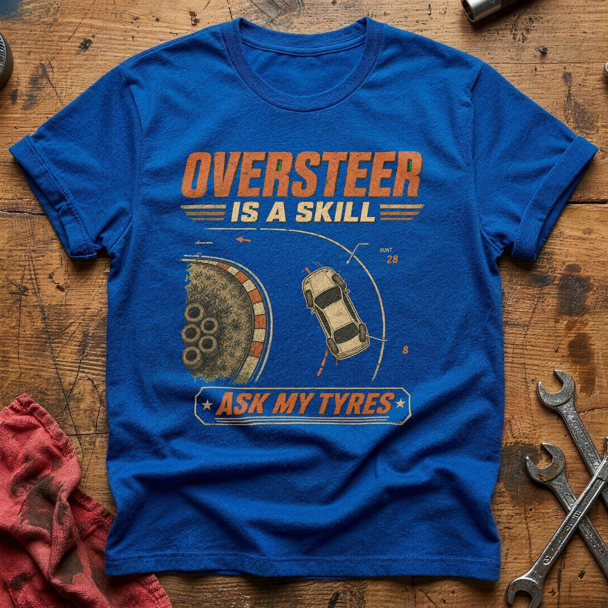 Ask My Tyres T-Shirt - Royal