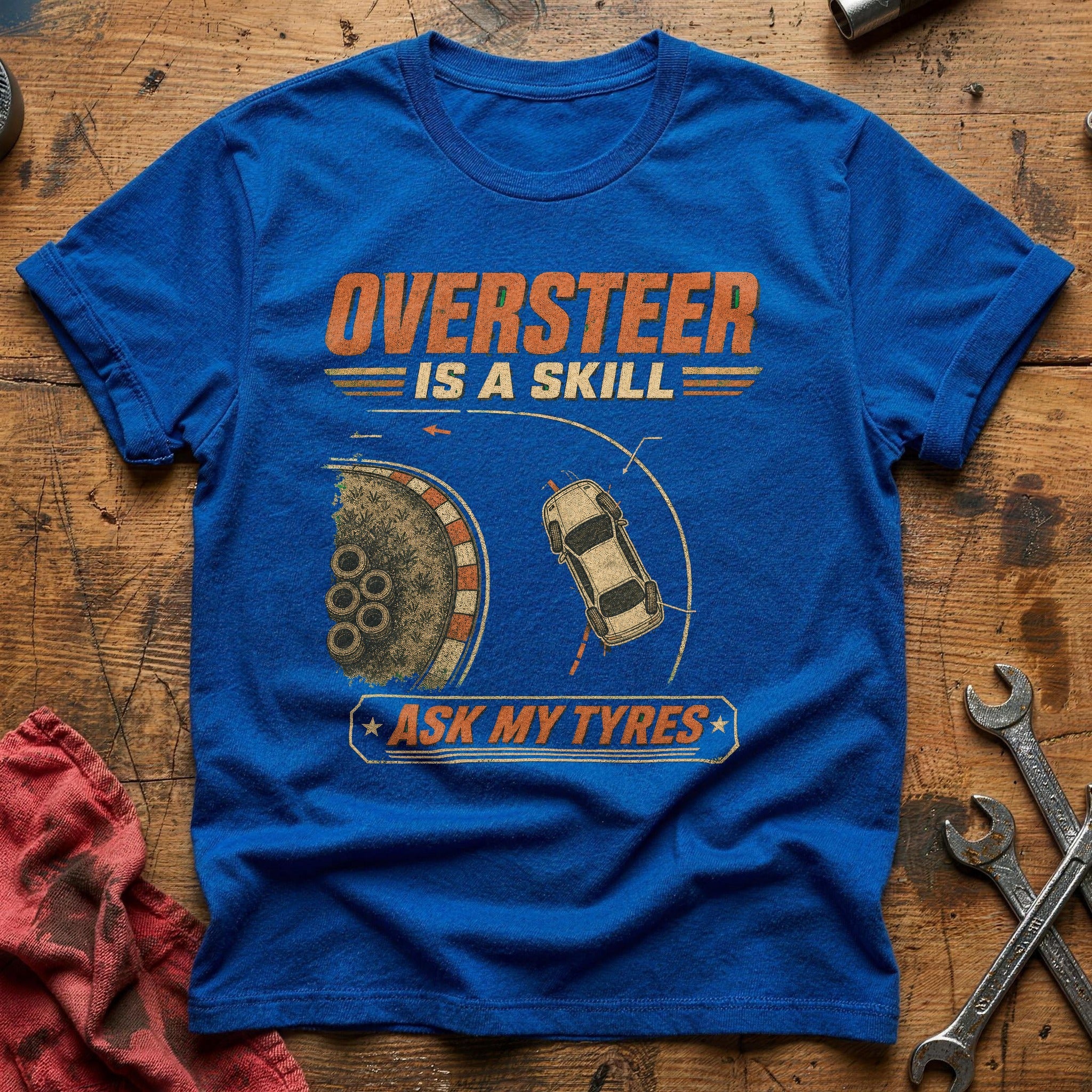 Ask My Tyres T-Shirt - Royal