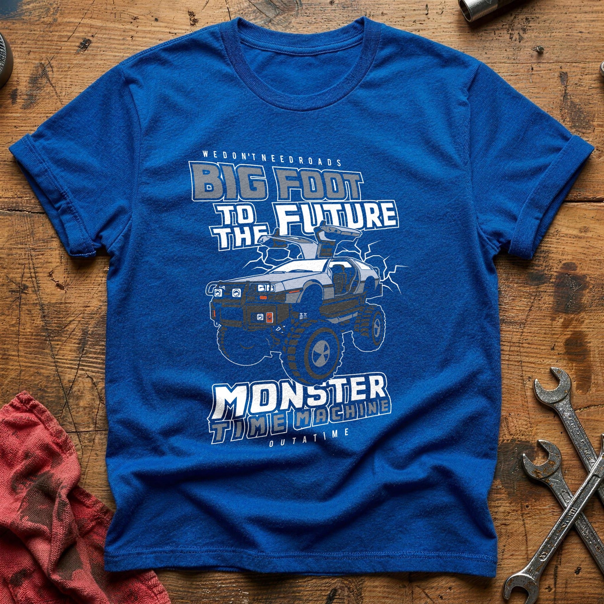 Back future monster truck T-Shirt - Royal