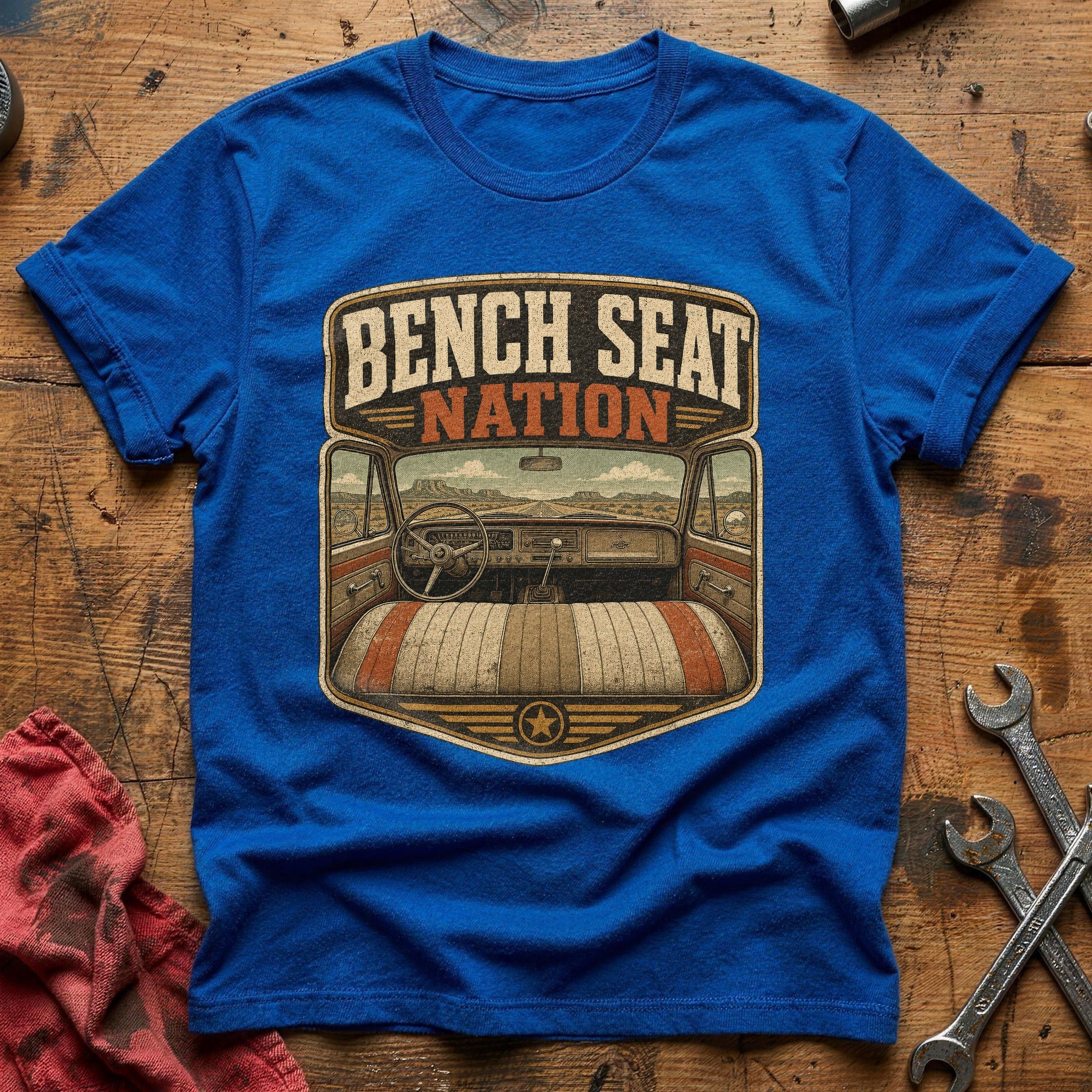 Bench Seat Nation T-Shirt - Royal