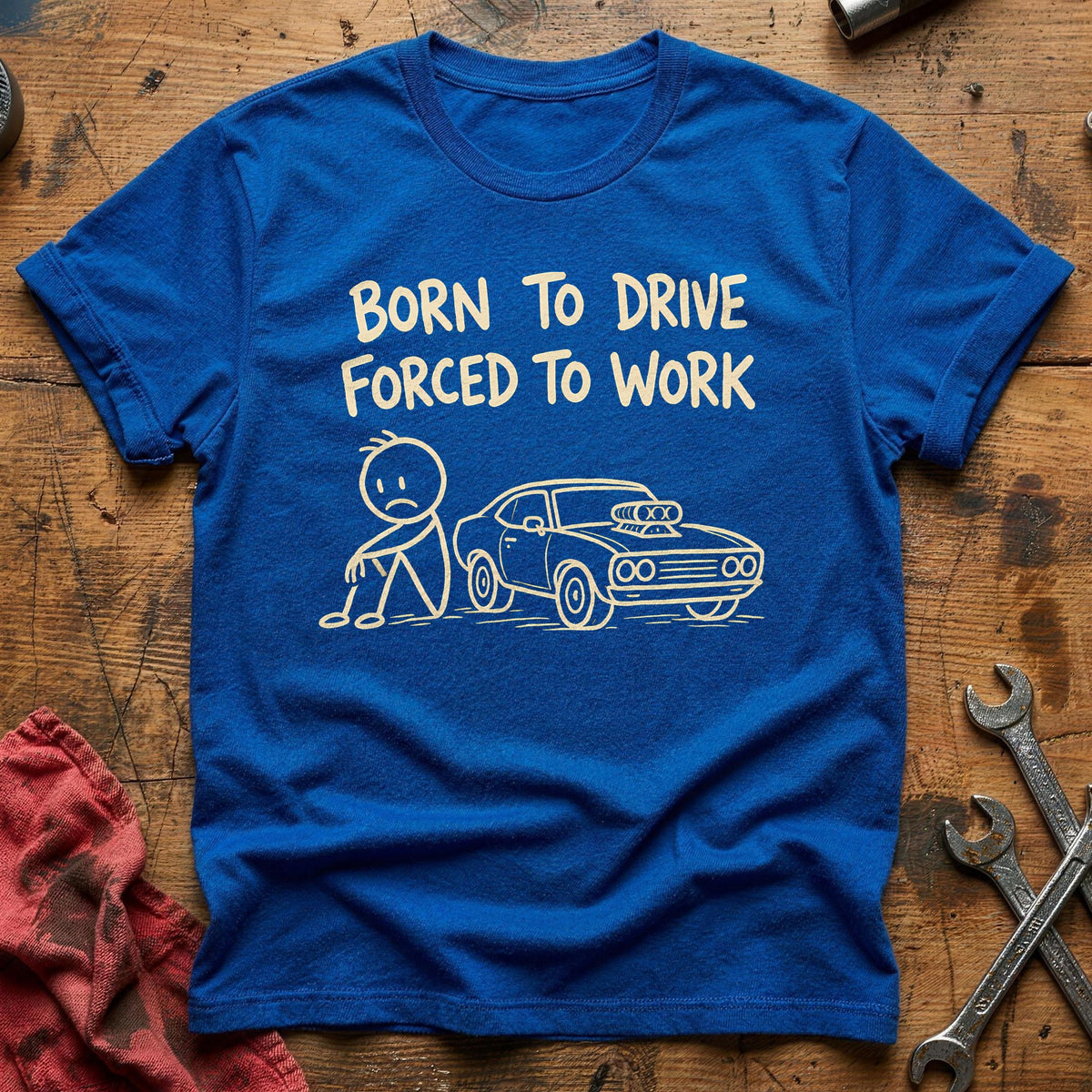 Born To Drive 59 T-Shirt - Royal