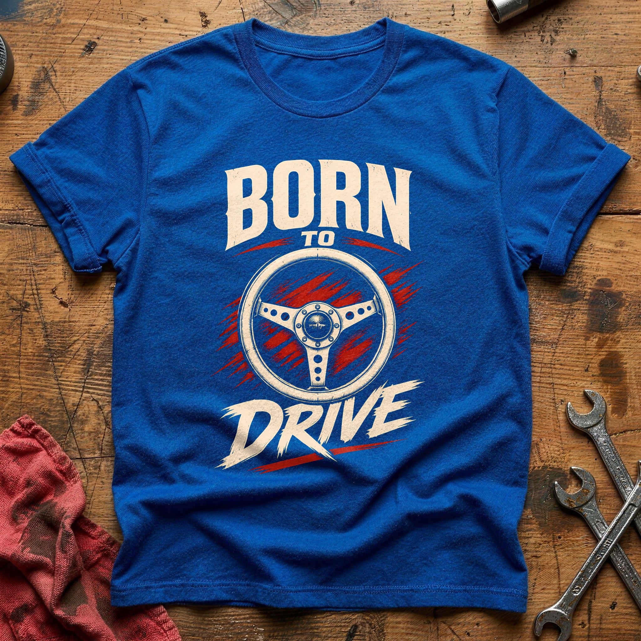 Born To Drive 62 T-Shirt - Royal